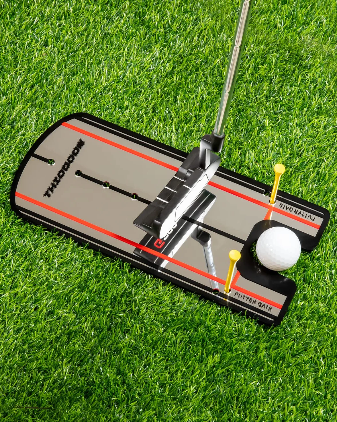 THIODOON Golf Putting Alignment Mirror - Line Putting Mirror Training Aid - Size 12 x 6 Inches