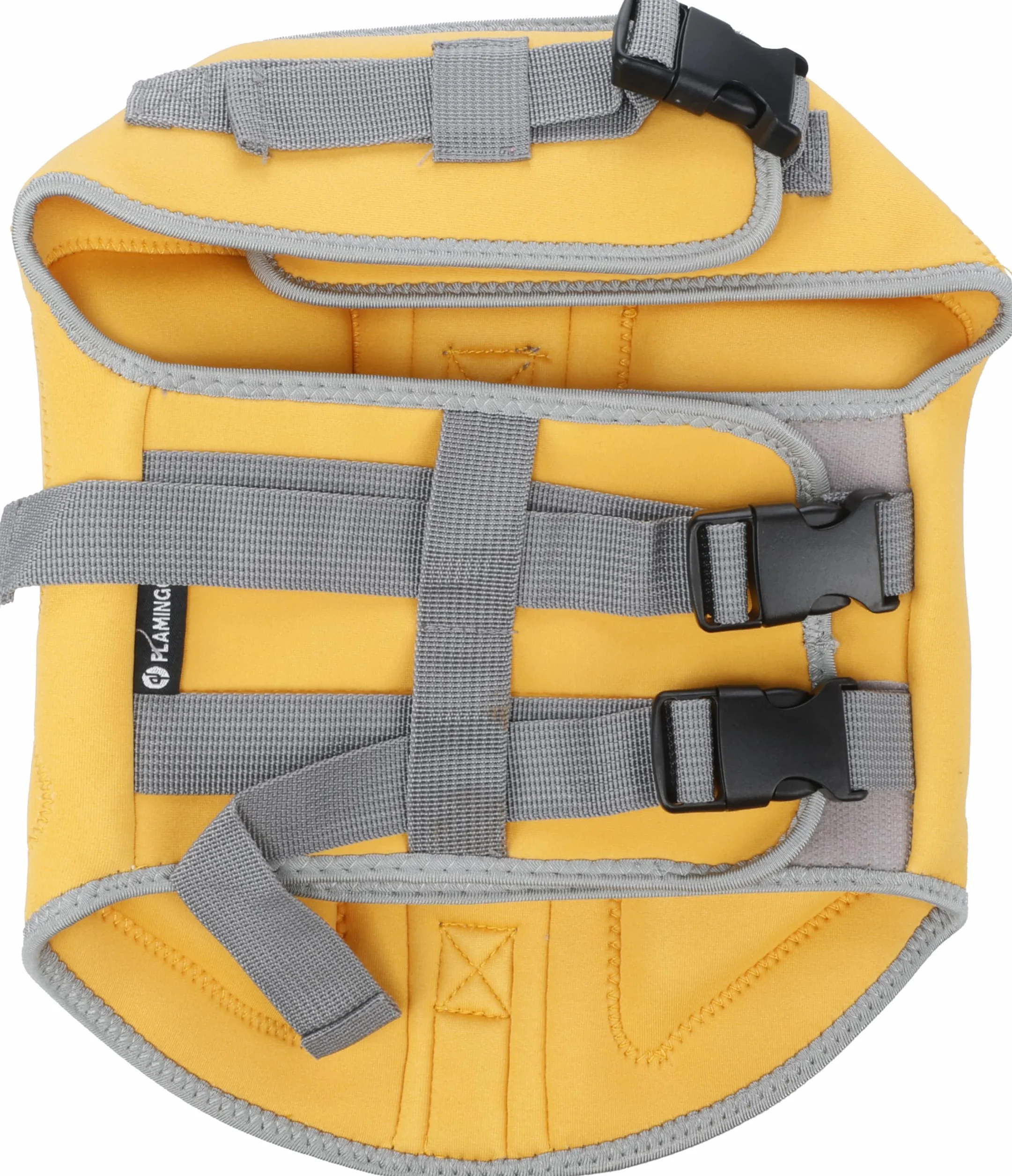Flamingo Swimmy giubbotto salvagente cane giallo XS poliestere schiuma EPE regolabile bande riflettenti