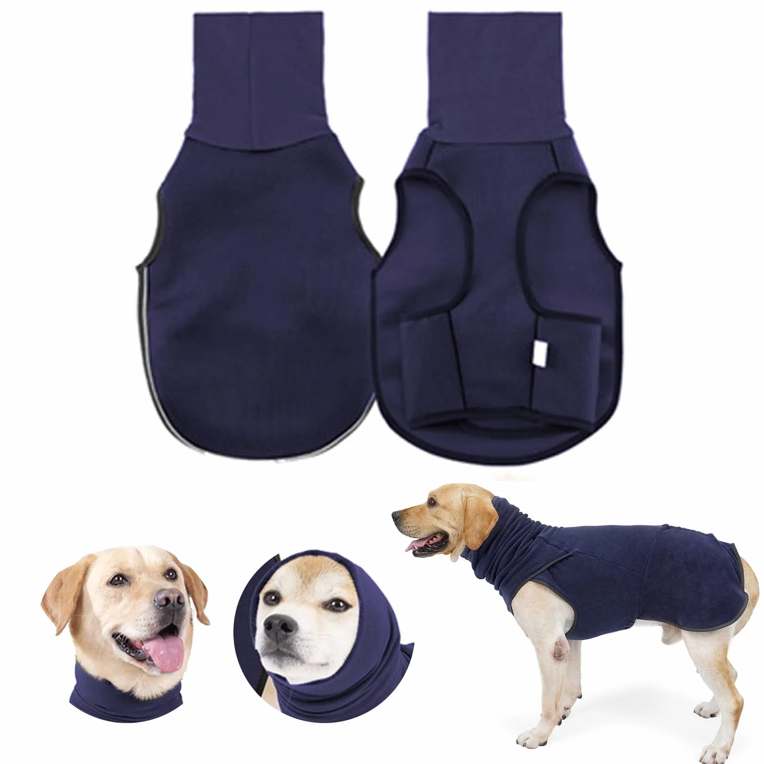 Cappotto Calmante per Cani Anti Ansia con Cappuccio