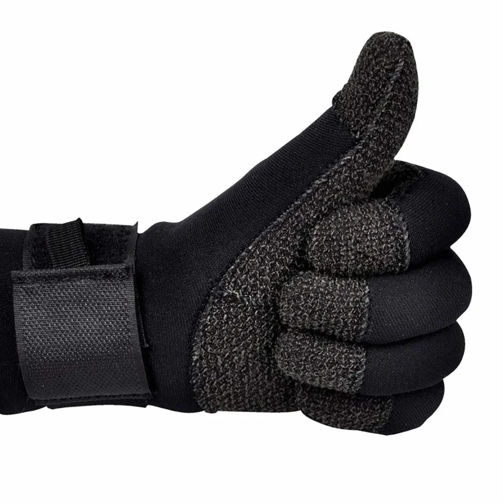 Guanti per muta subacquea da 3 mm, per caccia subacquea, antiscivolo, attrezzatura per pesca subacquea, guanti regolabili in neoprene per immersioni, L