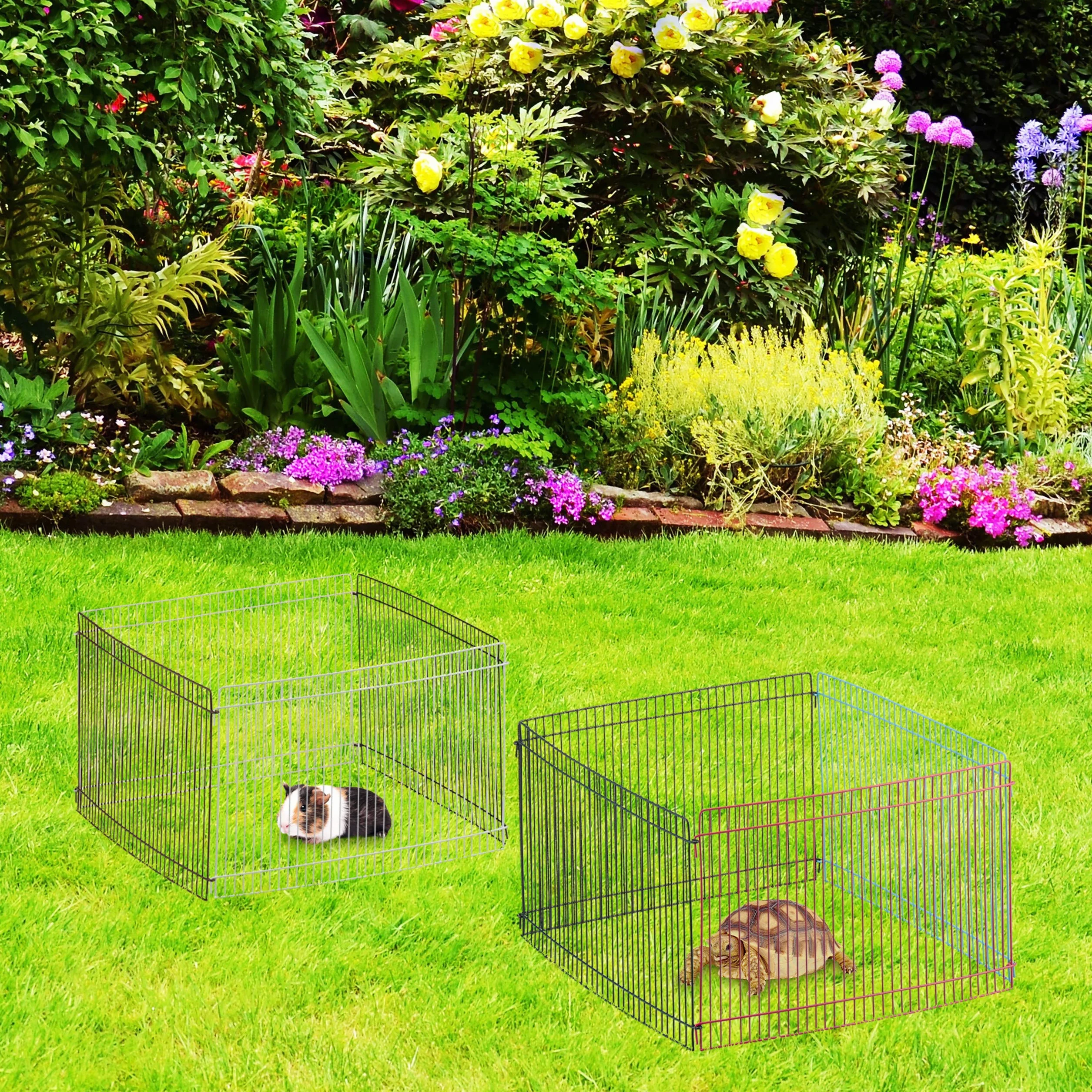 Relaxdays - Recinto a maglie strette per porcellini d'India e altri animali, 24 cm, multicolore