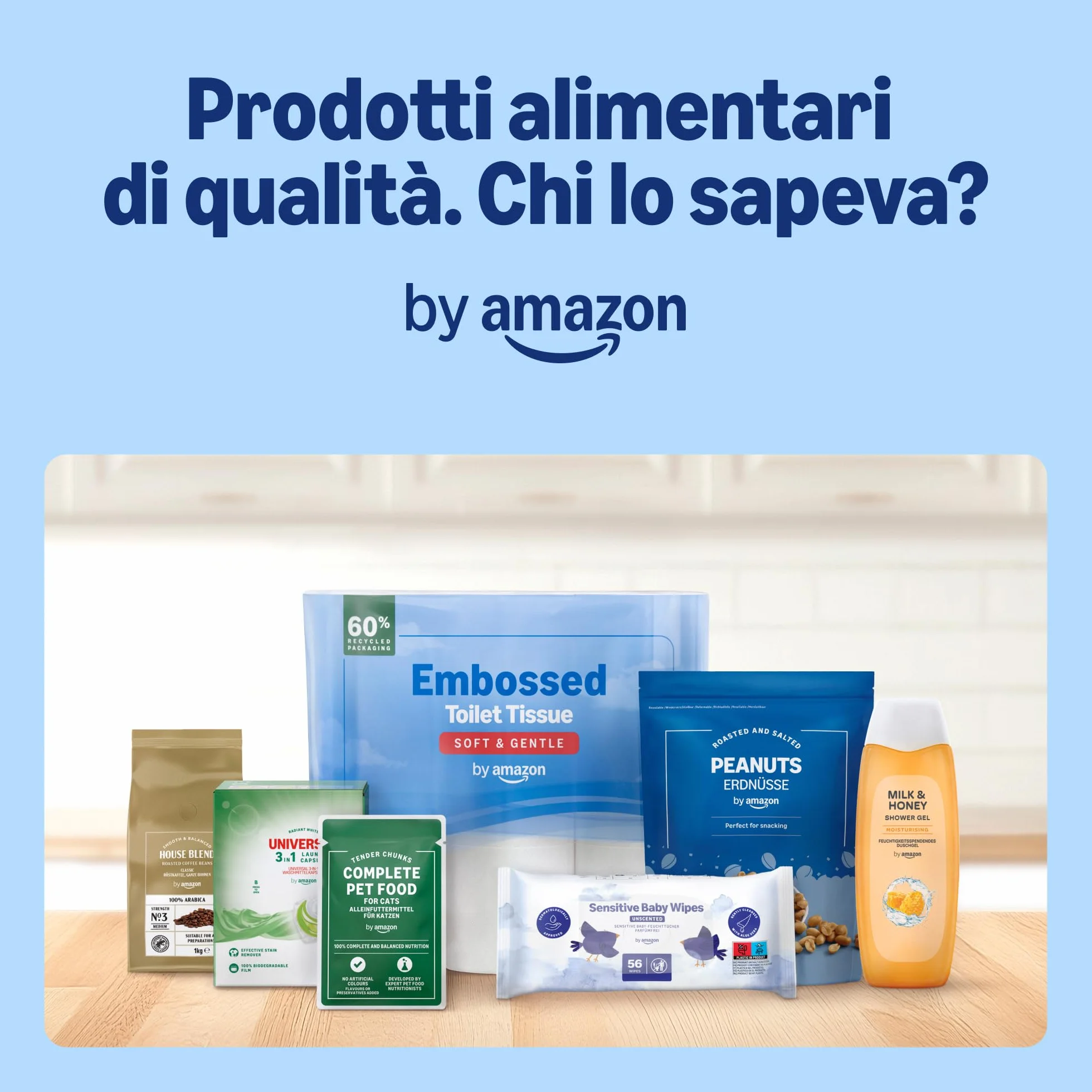 Amazon Alimento completo per cani adulti, Selezione di carni in gelatina, 1,2 kg (12x100g)
