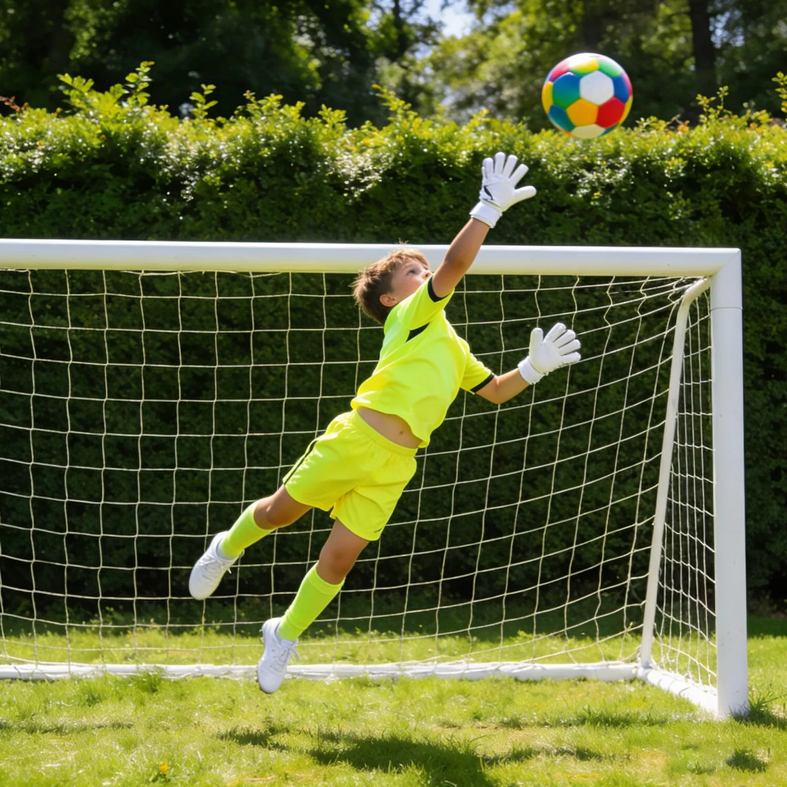 Rete per porta da calcio