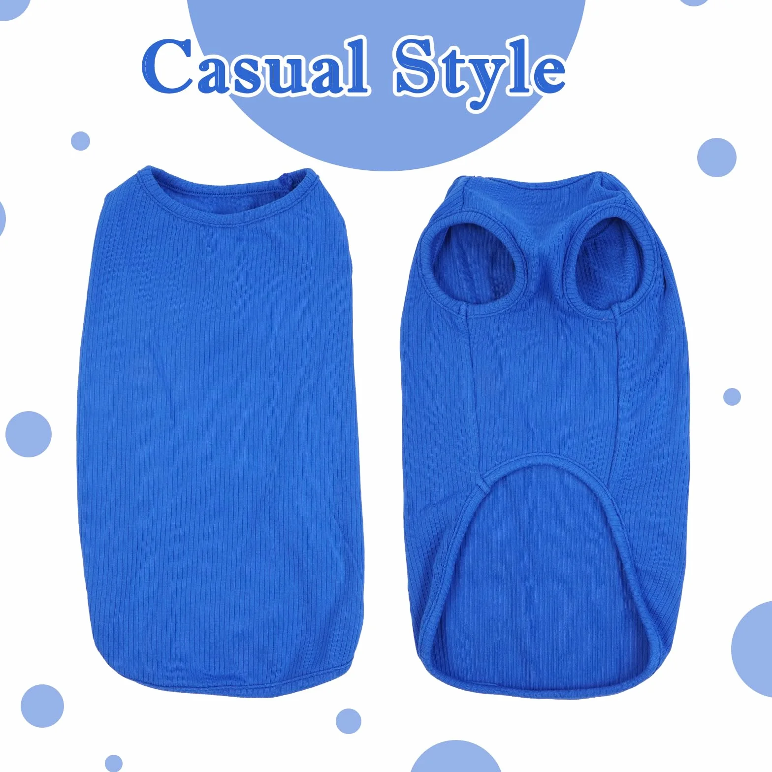 Blu zaffiro XXS Maglietta Cane Sottile Maglione Estiva Taglia Piccola Maglia Elastico a Righe