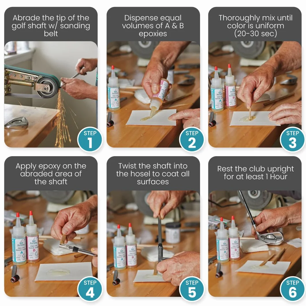 Brampton PRO-Fix Quick Cure Resina epossidica per Mazze da Golf 30 Minuti
