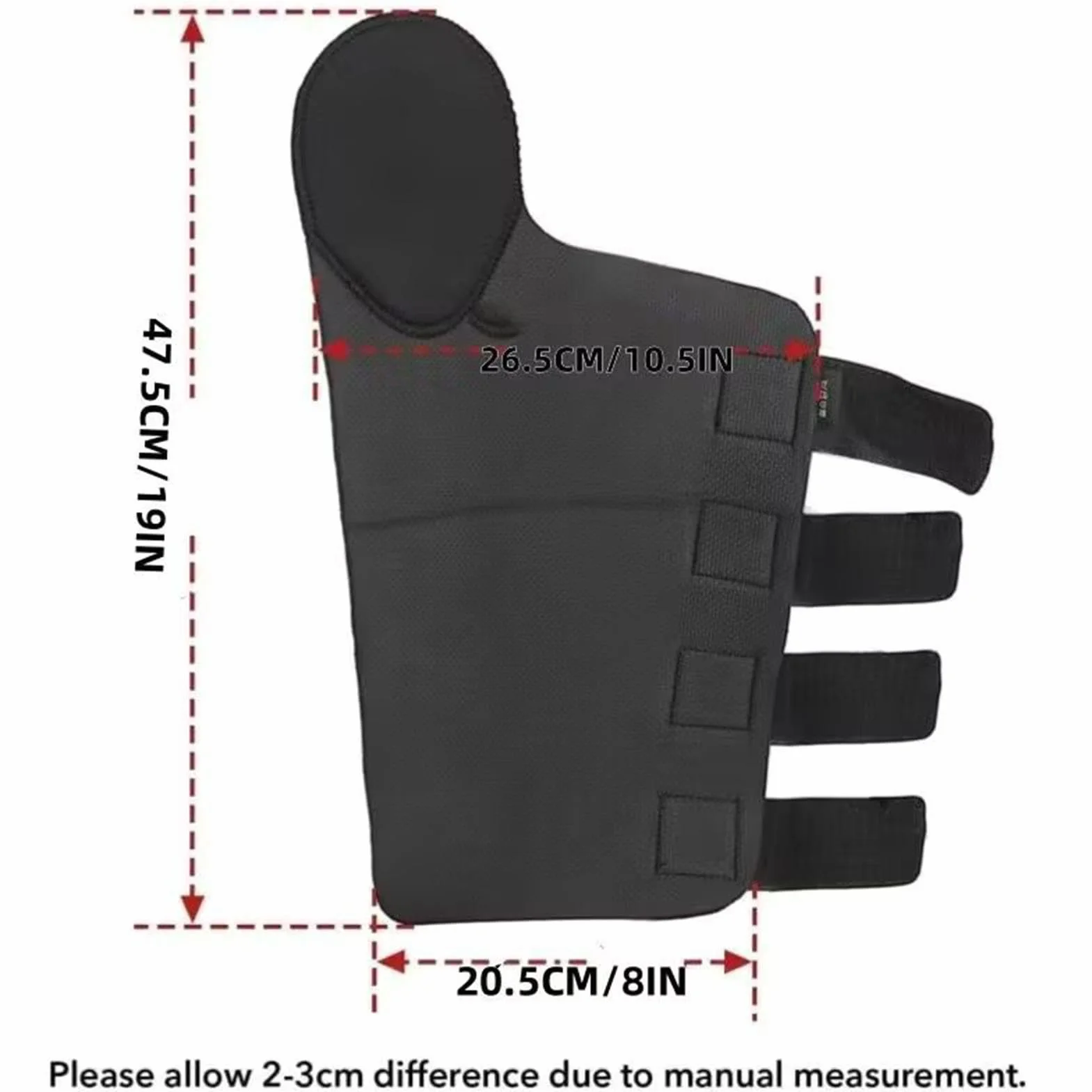 Fascia Per Coda Di Cavallo – Neoprene Poliestere 47,5x26,5cm | Paracoda Equino Di Protezione | Salvacoda Ammortizzante Ideale Per Toelettatura, Trasporto, Cura Della Stalla E Uso Equestre Quotidiano