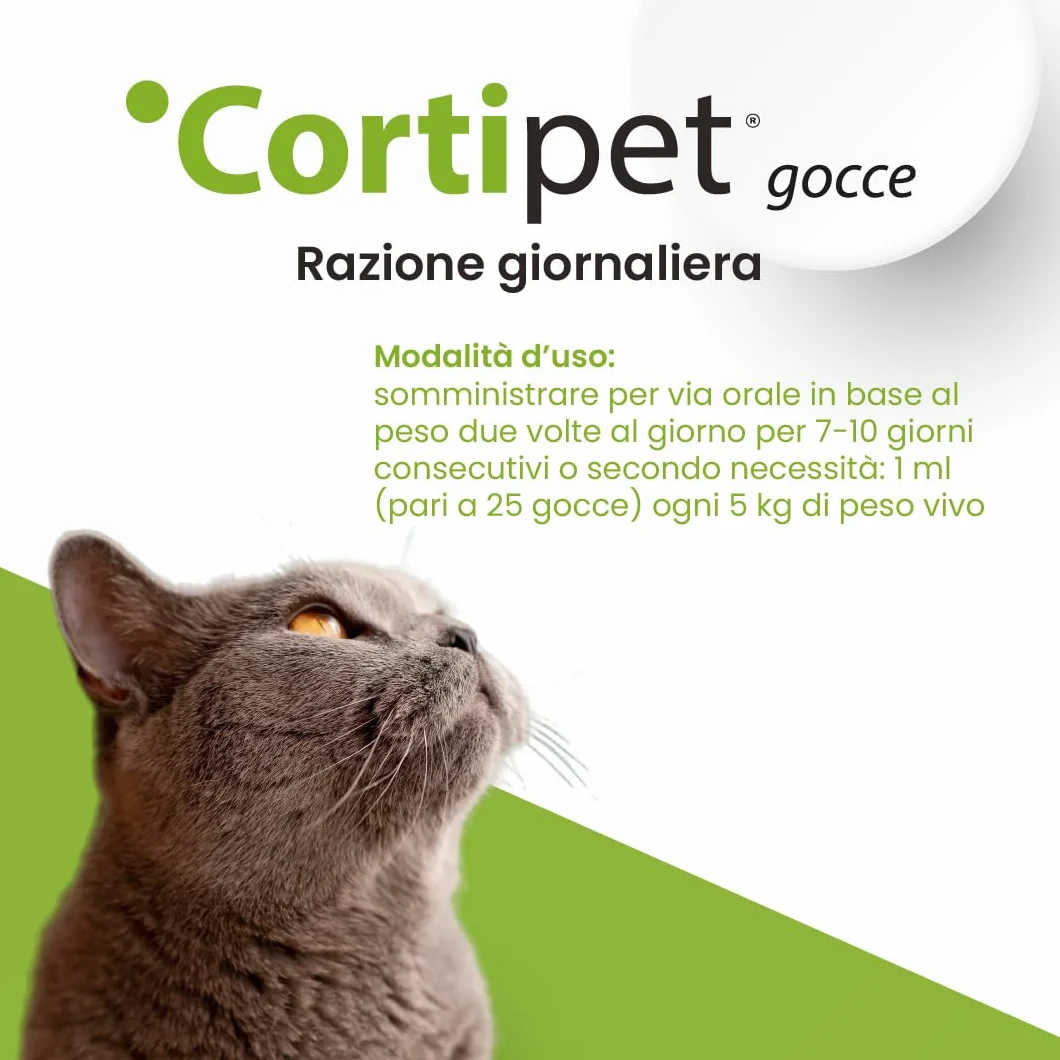 Aurora Biofarma Cortipet Gocce 50ml Mangime Complementare per Cani e Gatti Sistema Immunitario