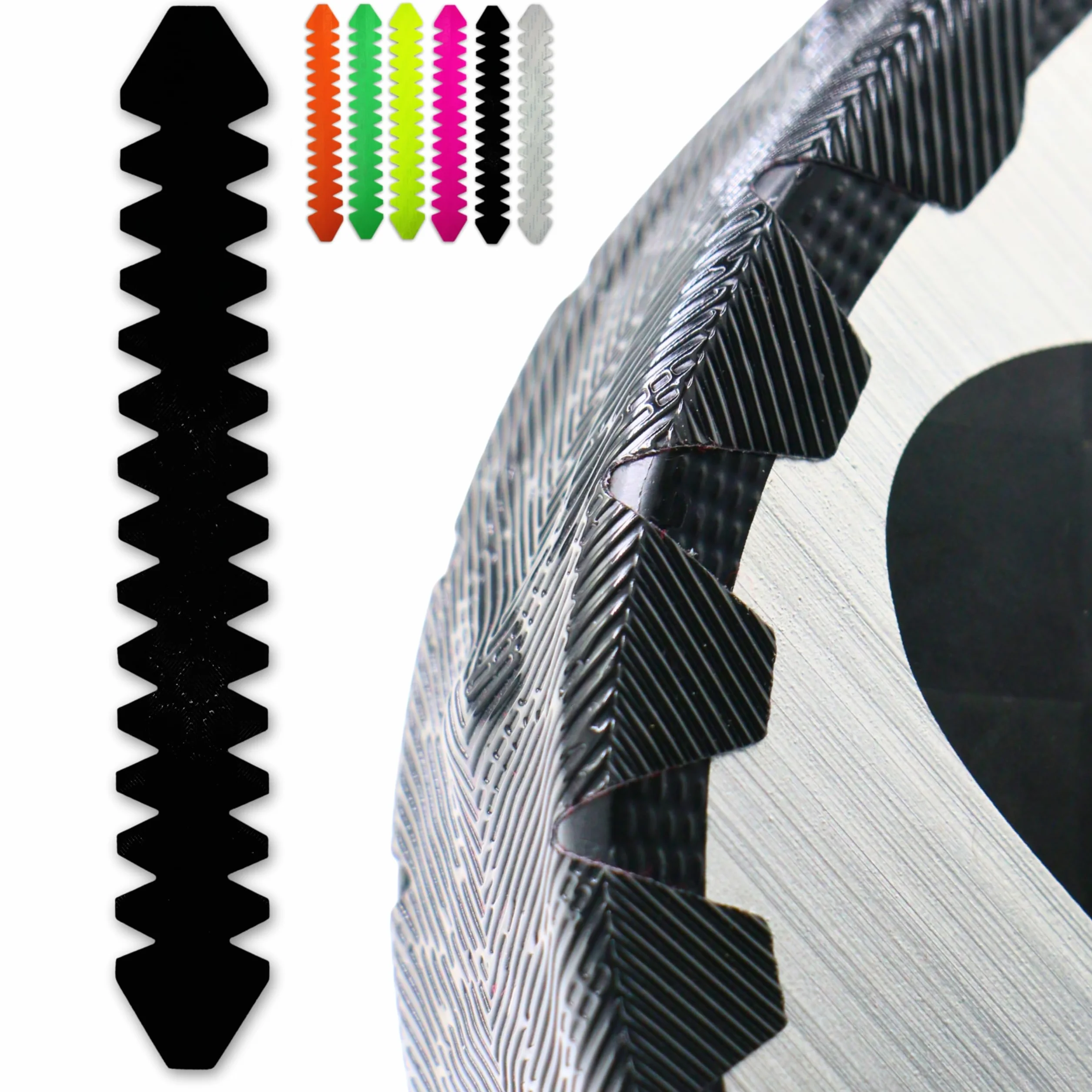 Protezione Racchetta Padel in Vinile calandrato - Pack 1/2 - Copre i Bordi Laterali - Estrema Protezione Tutte Le Pale - Padel Accessori - Protezione Padel dentato - 60 x 420