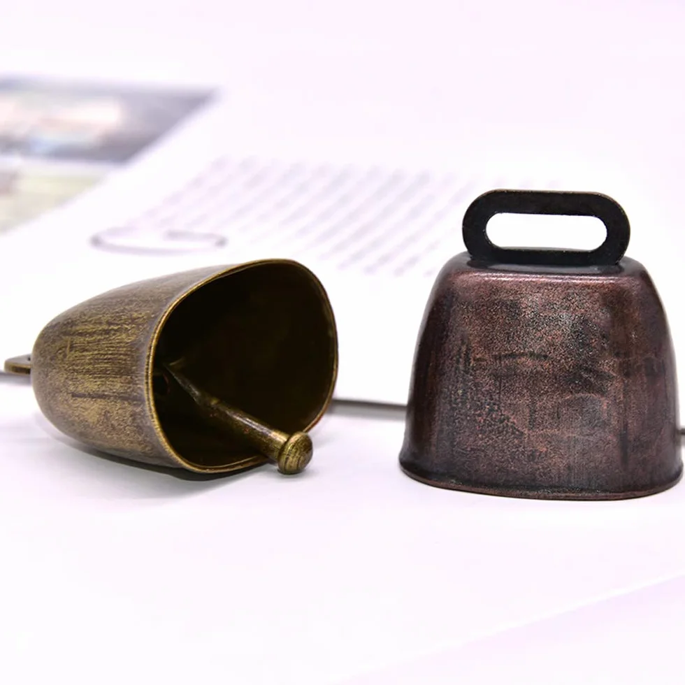 N\A Campana in rame per cani, campane in metallo per mucca, cavallo, pecora, gatto, animali piccoli, accessori antifurto (bronzo)