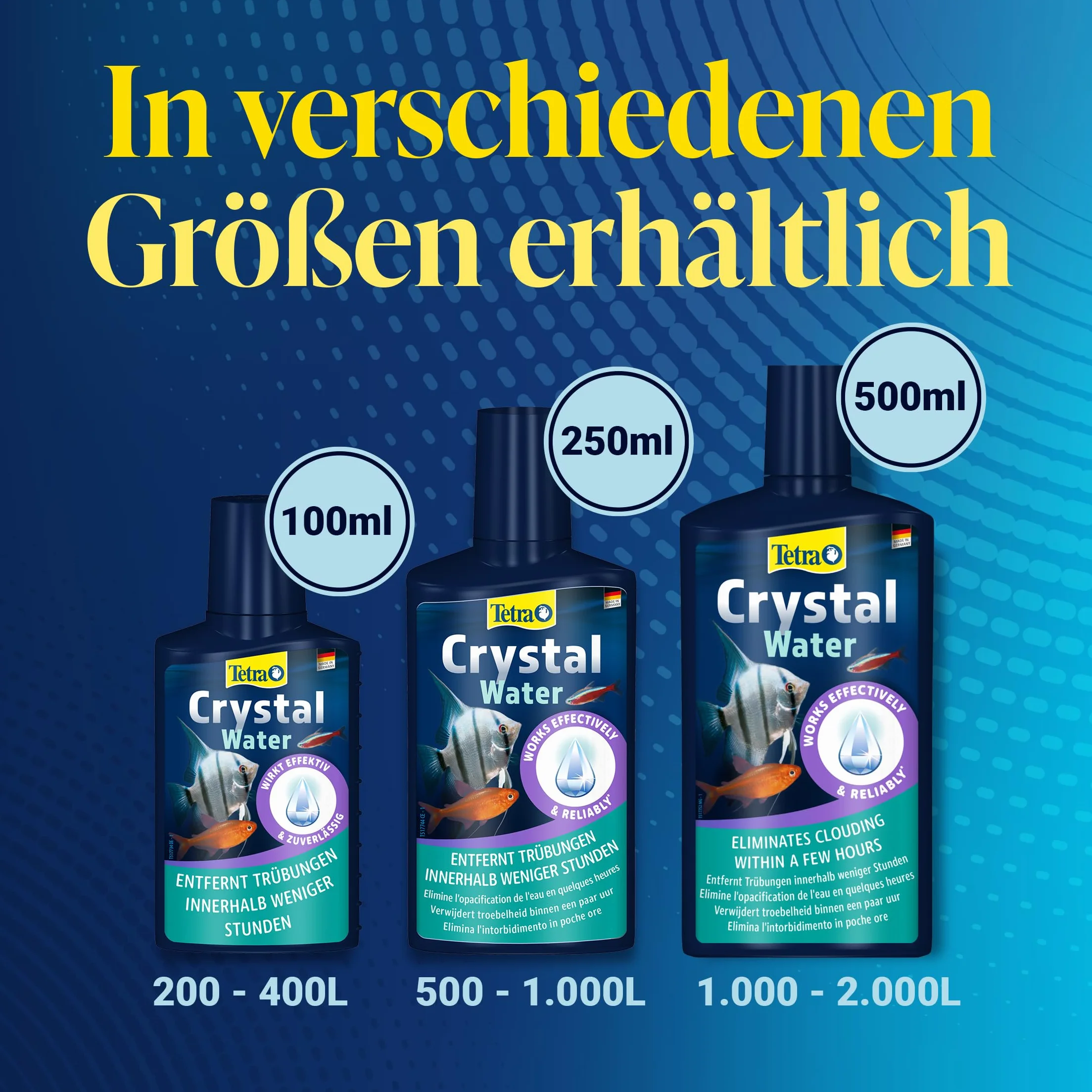 Tetra CrystalWater 250 ml Elimina Intorbidimento Acqua Acquario