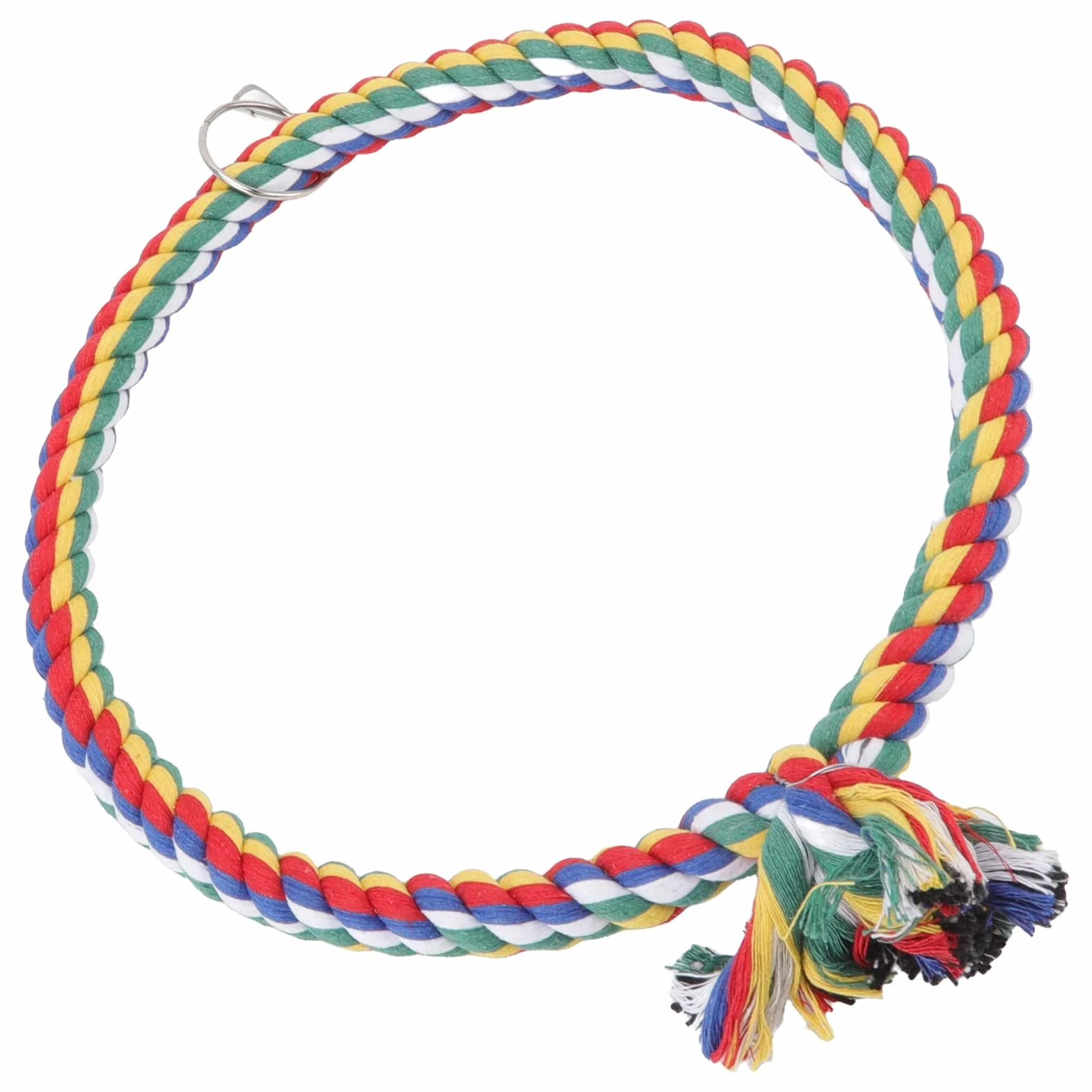 Altalena per Pappagalli con Corda di Cotone - Cerchio da Arrampicata per Uccelli - Misure Piccole e Grandi