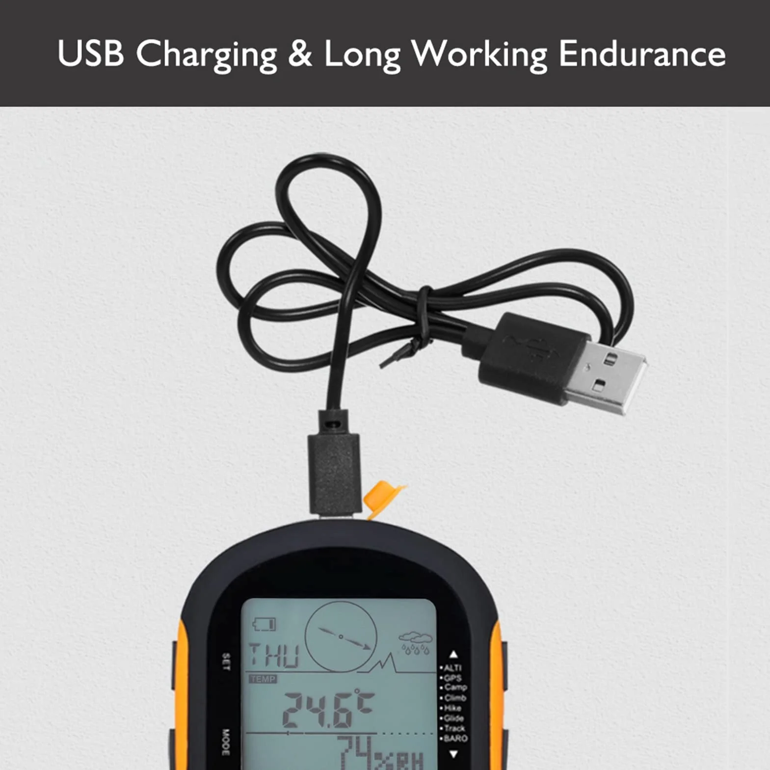 Navigatore GPS Portatile, Ricevitore di Navigazione GPS Portatile, con Doppia Navigazione Beidou per Escursioni all'aperto e Campeggio