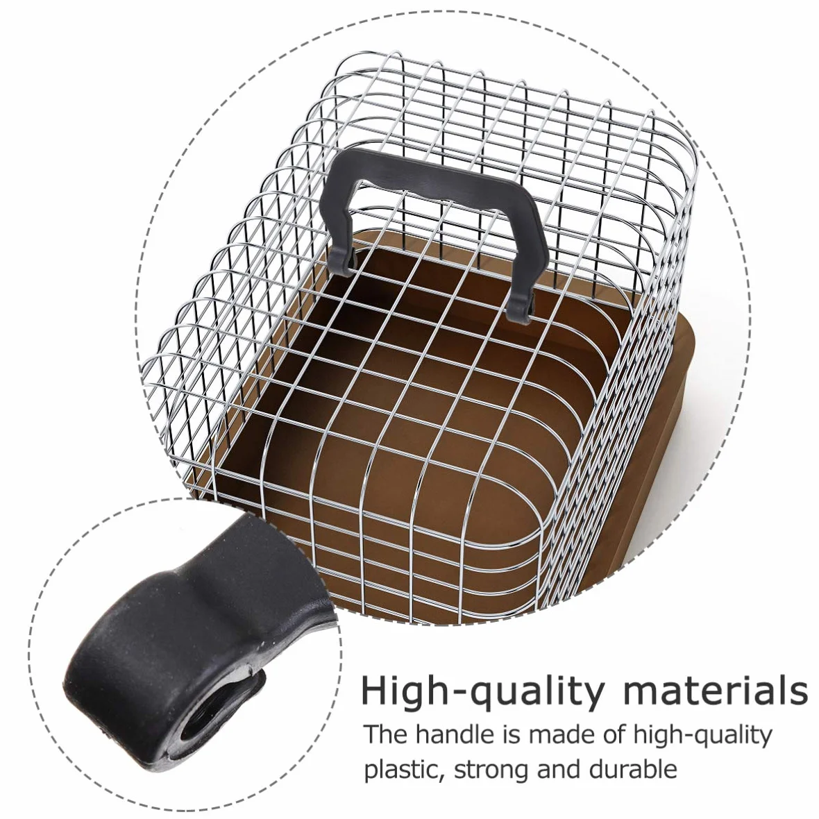 PATKAW 10 Pezzi Maniglia Gabbia Sostituzione Vassoi Canile per Animali Domestici Plastica