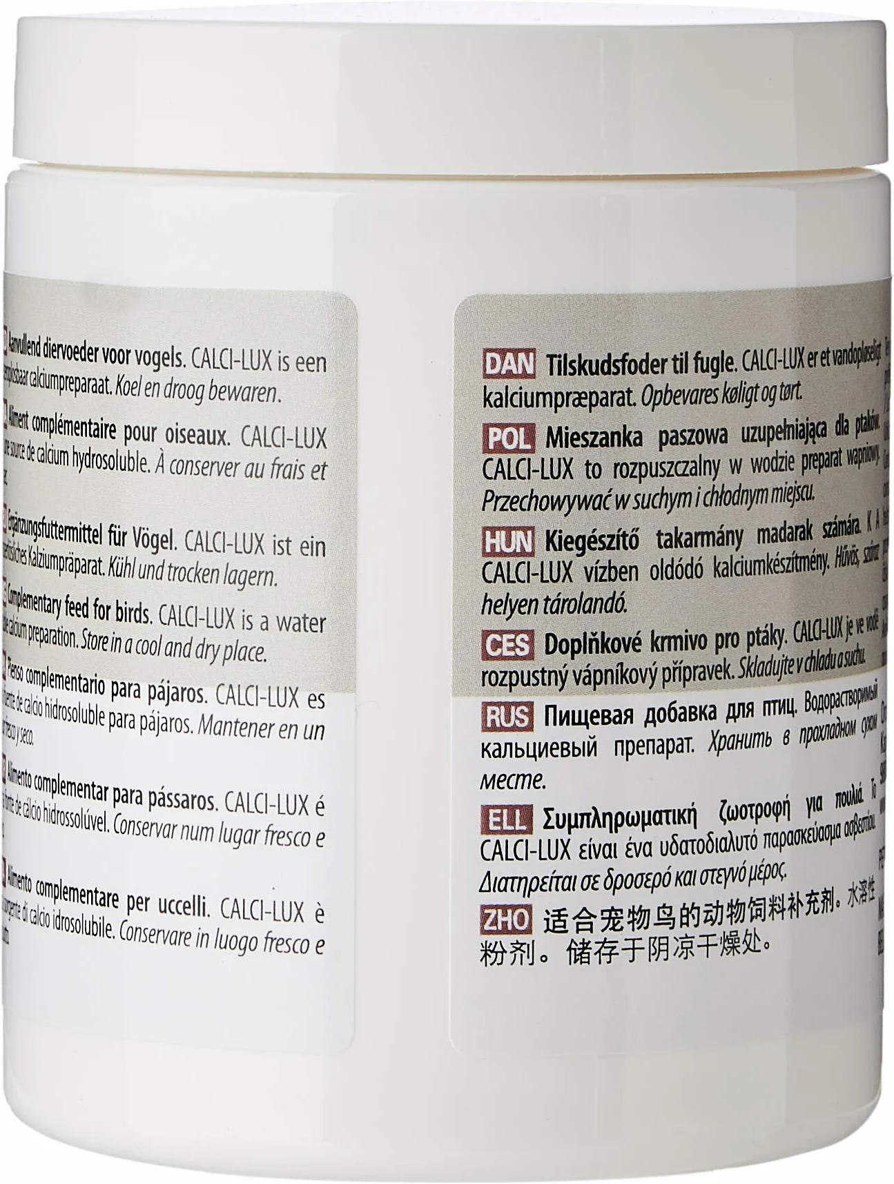 Oropharma Calci-Lux 150gr - Calcio in polvere solubile per uccelli