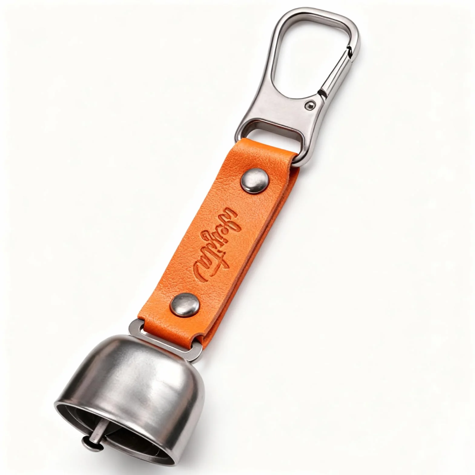 Bärenglocke Kuhglocke aus Eisen mit magnetischem Schalldämpfer Vintage für Camping Wandern Outdoor