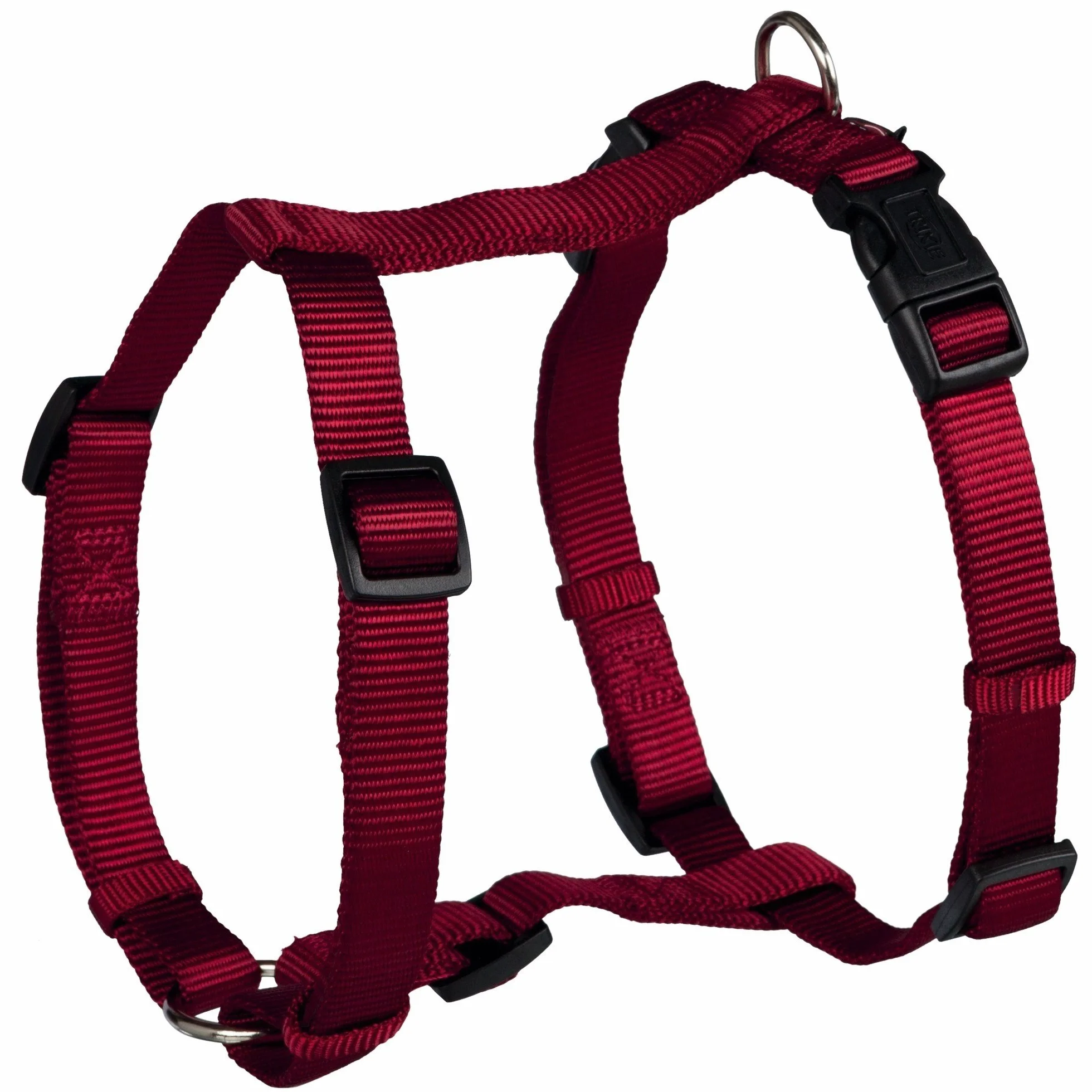 Trixie Premium Pettorina ad H per Cani Rosso Taglia M-L 52-75 cm 20 mm