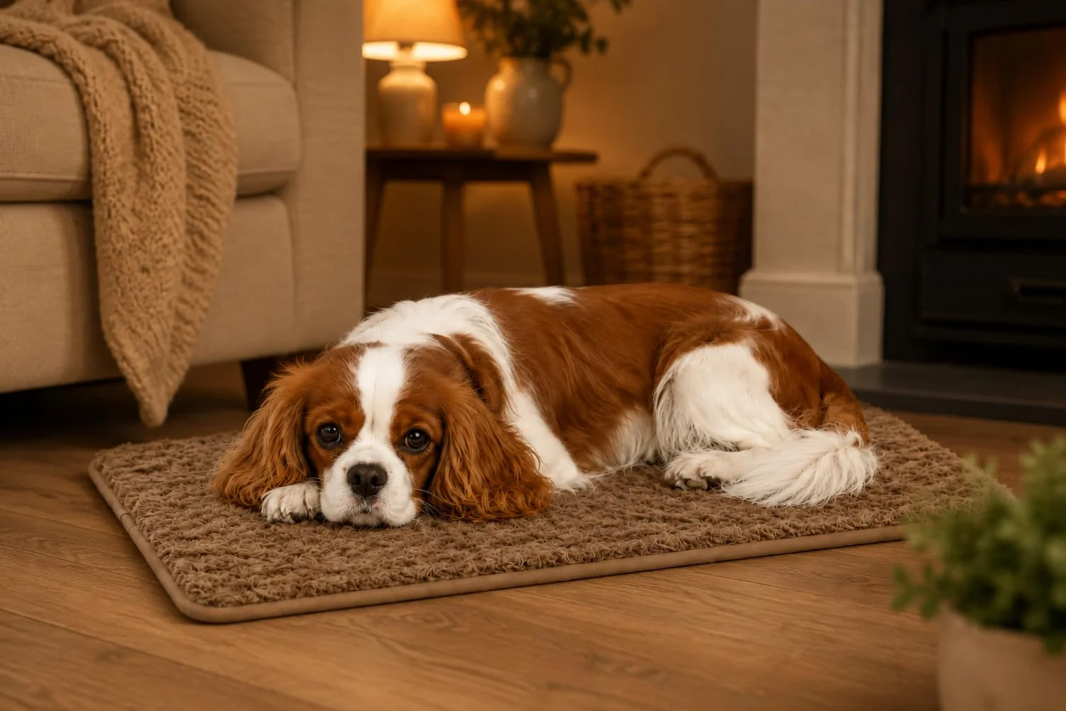 cuccia cane - cuscino ortopedico per cane e gatto in memory foam - cuscino rettangolare Webbi beige - adatto per gabbie e trasportini - 55,5 x 38,5 cm - Flamingo