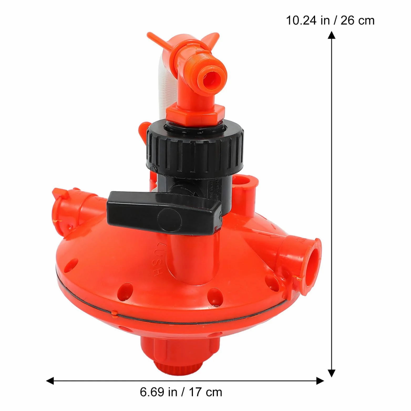 Regolatore Pressione Polli per Beverino Galline, Plastico Rosso | Accessorio per Allevamento Pollame, Leggero, Previene Perdite, Adatto a Chicken Water Fountain