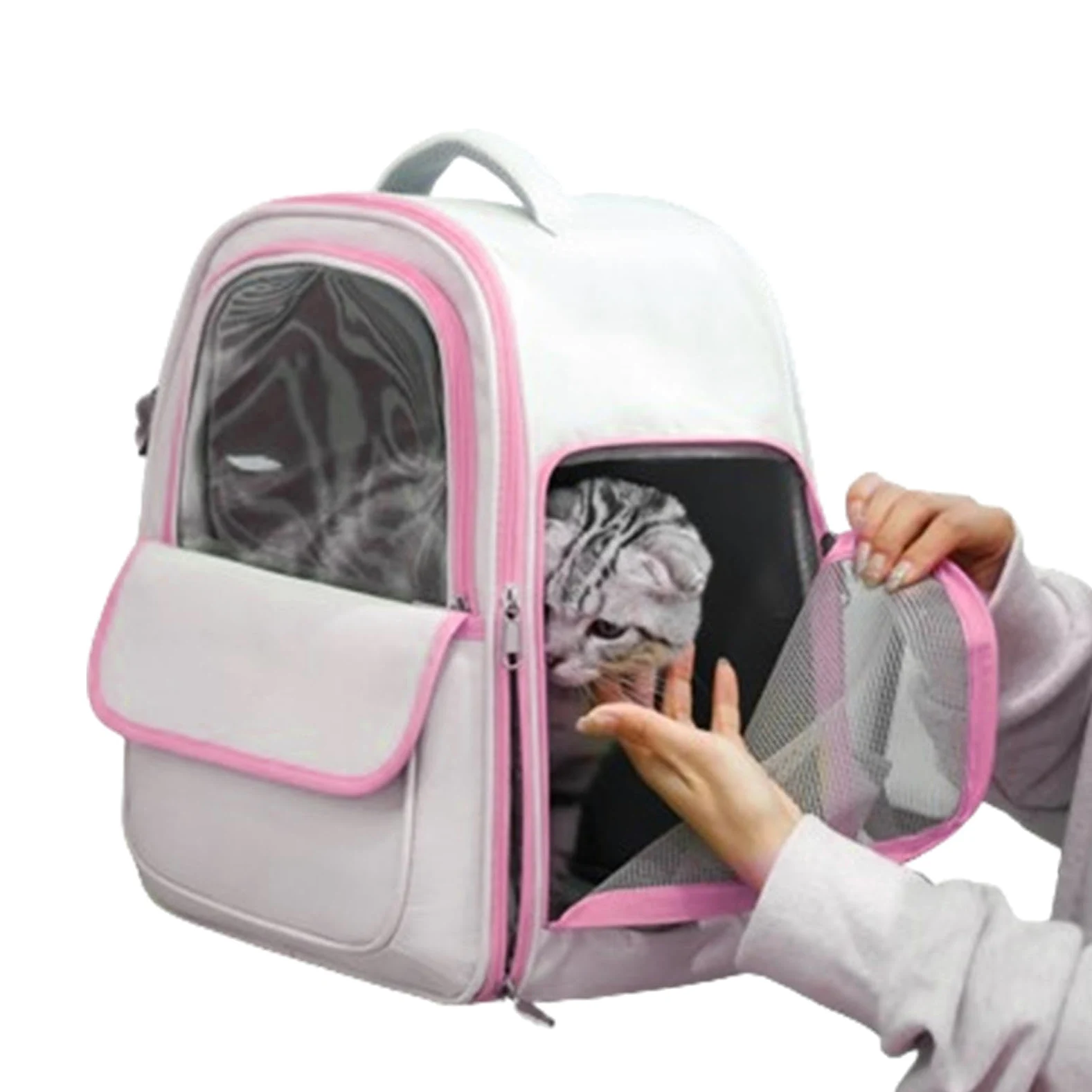 Trasportini per animali con zaino a bolle, Borsa per zaino per gatti Zaino | Zaino portaoggetti Spazioso, confortevole e leggero, trasportino per cani di piccola