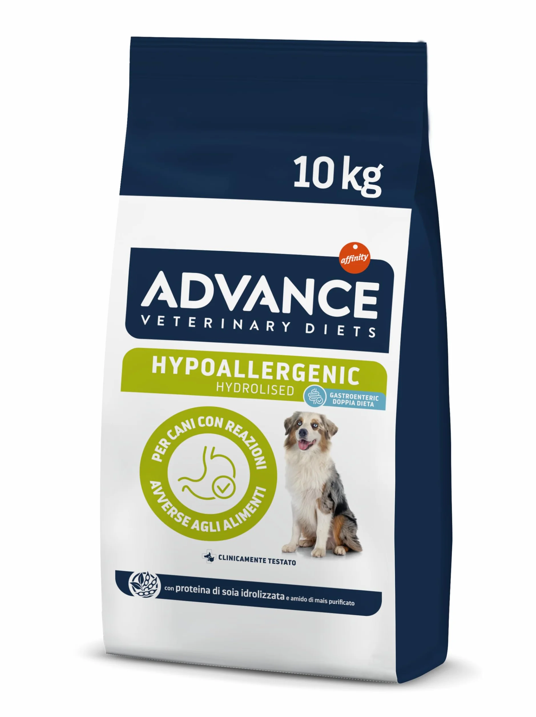 Advance Veterinary Diets - Hypoallergenic - Cibo per Cani con per Le Reazioni Avversi agli Alimenti - 10kg