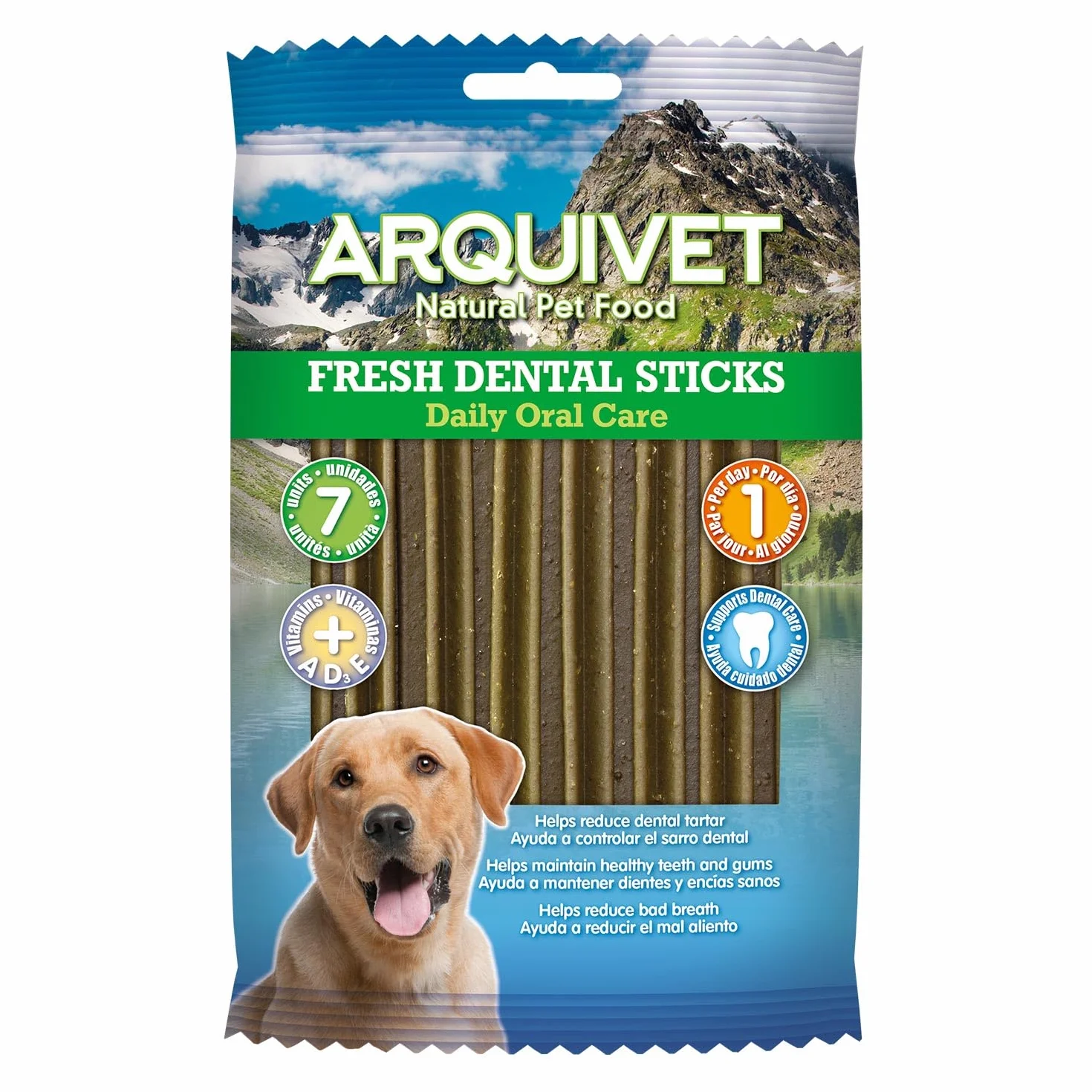 ARQUIVET Fresh dental sticks - 28 unités - snack dentali per cani aromatizzati alla menta - Prodotti per l'igiene dentale canina - snack per cani