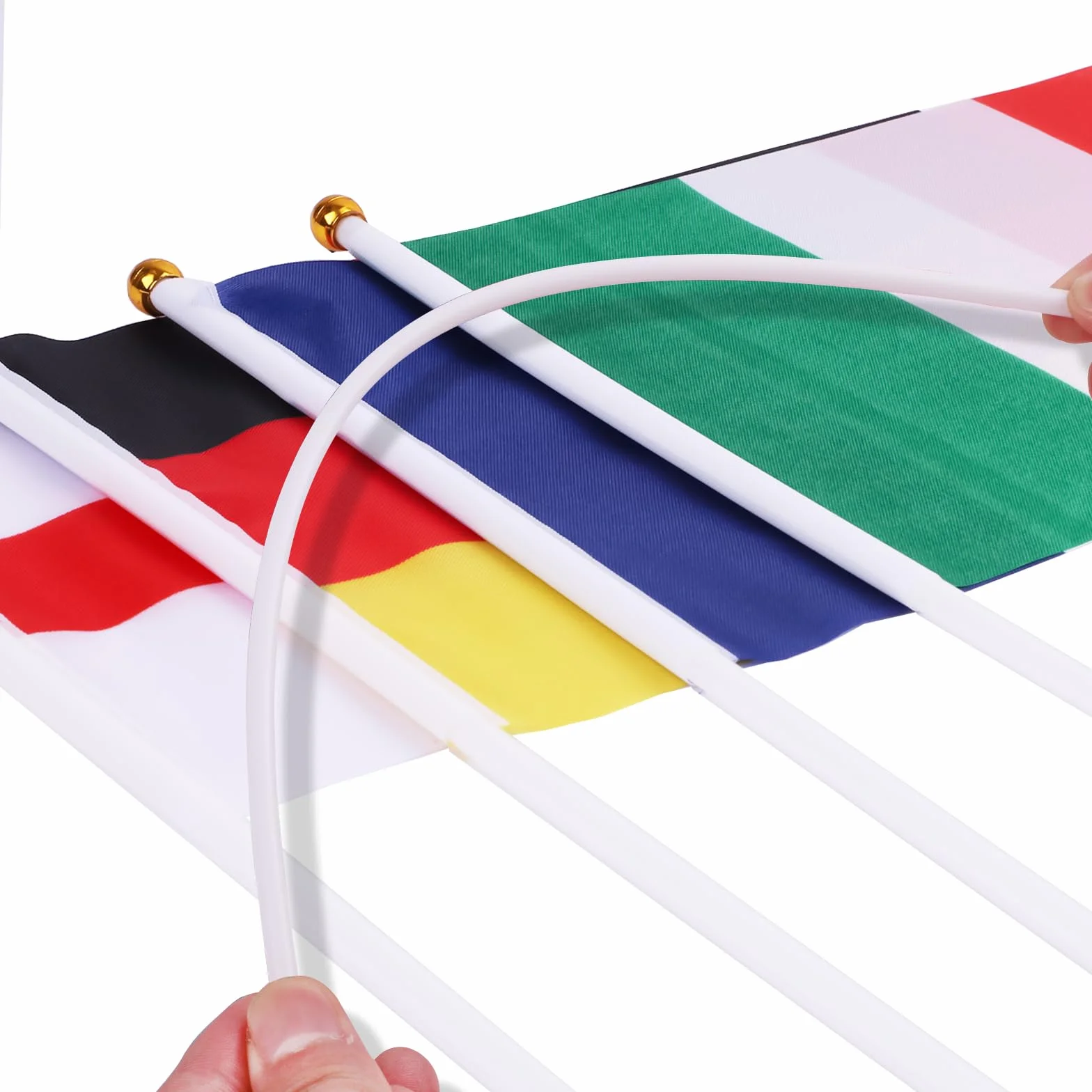 AhfuLife Europee Calcio Femminile 2025 Bandiera, Euro Calcio Bandiere con Maniglia - 16 Paesi Partecipanti