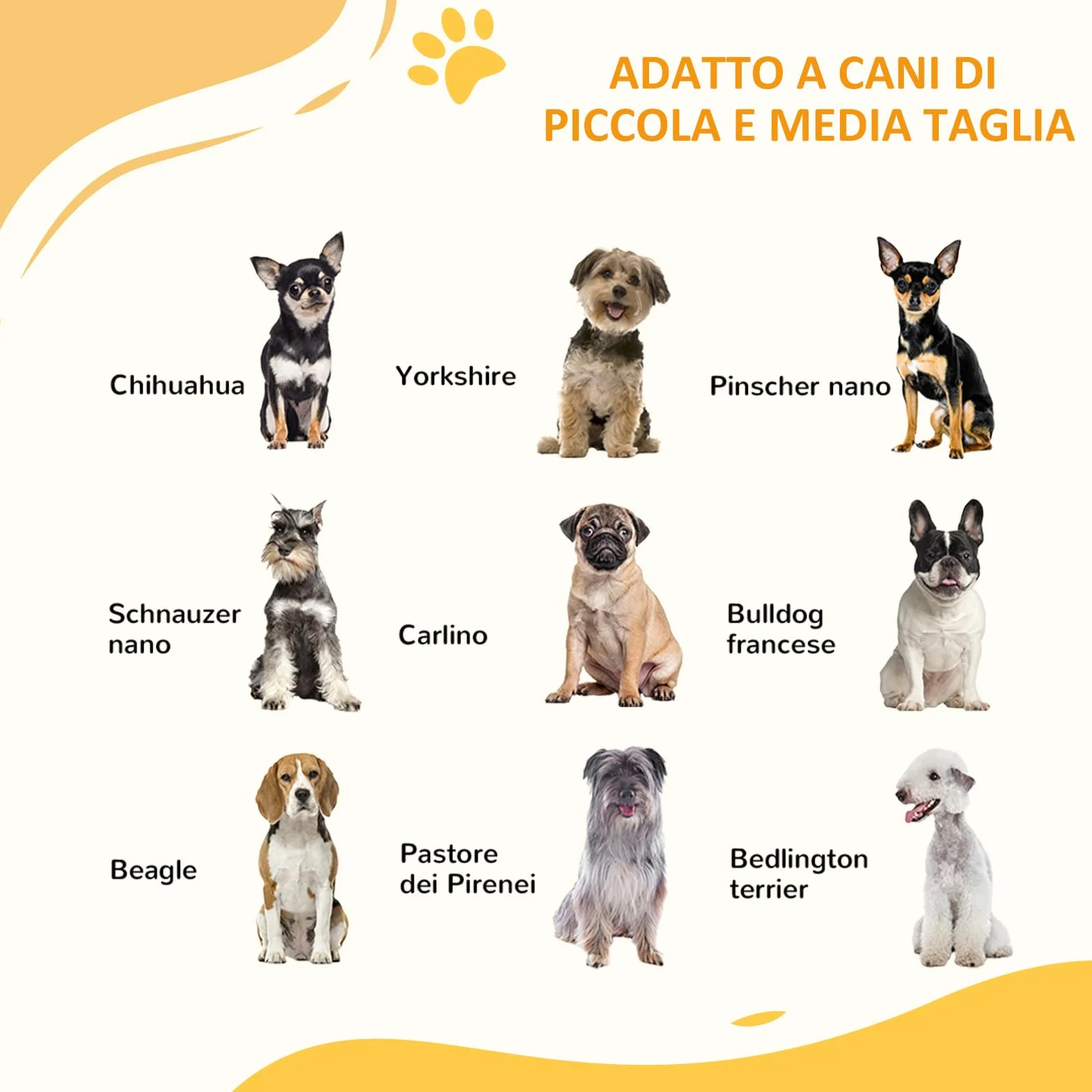 PawHut Cancello per Cani Regolabile 74-100x76cm Metallo Plastica Bianco