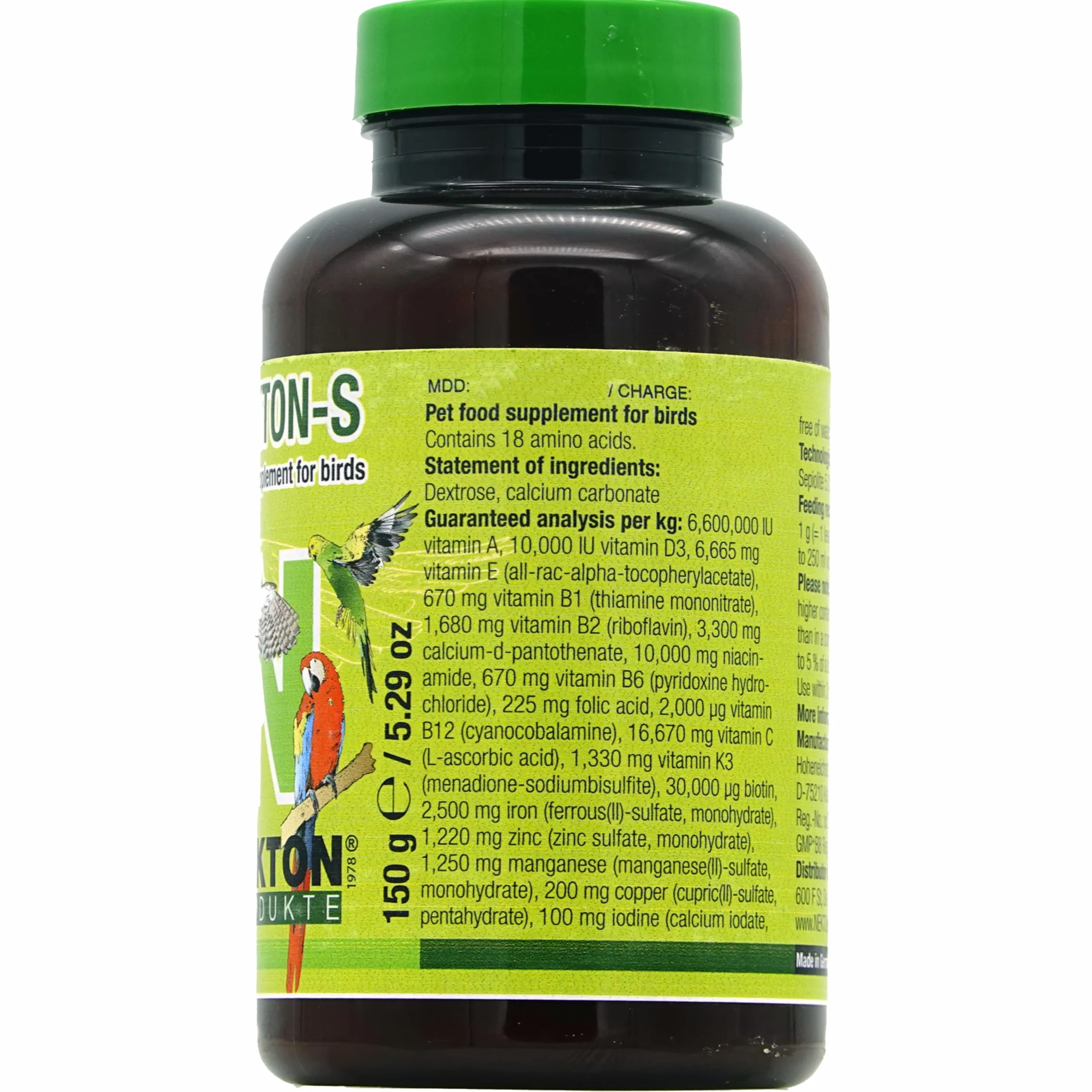 Nekton -S Multi-vitamina per uccelli, 150 g