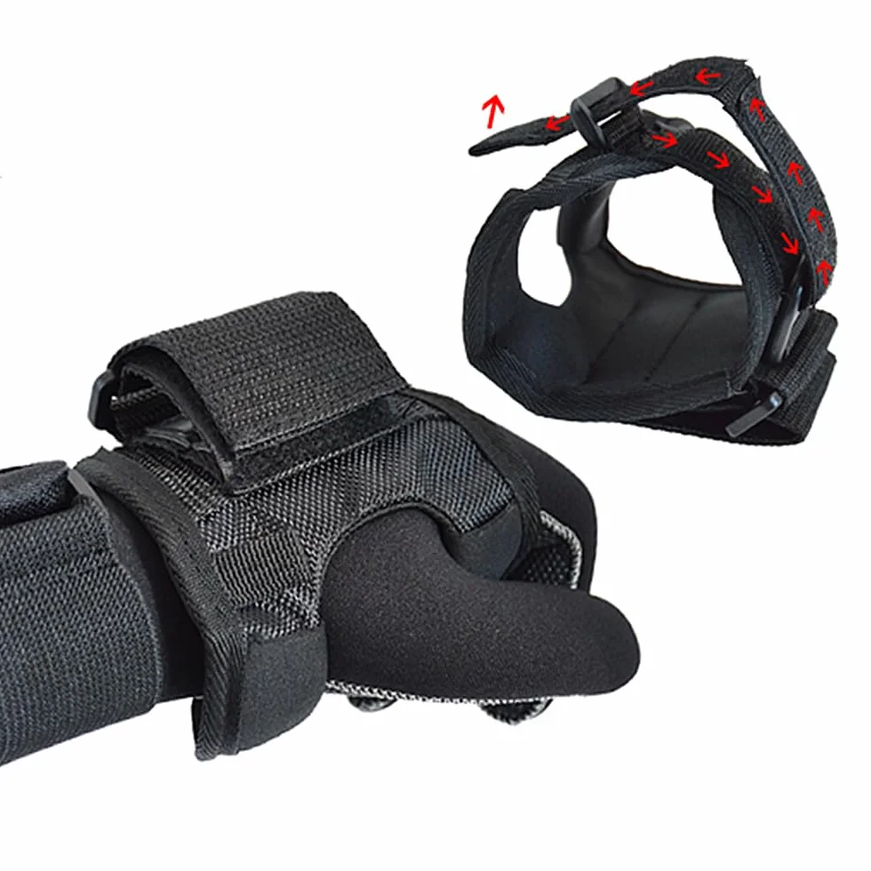 Porta Torcia Subacquea, Guanto Porta Torcia Sub, Supporto per Torcia Subacquea, per Immersioni Snorkeling Nuoto, Cinturino da Polso Regolabile, Nero