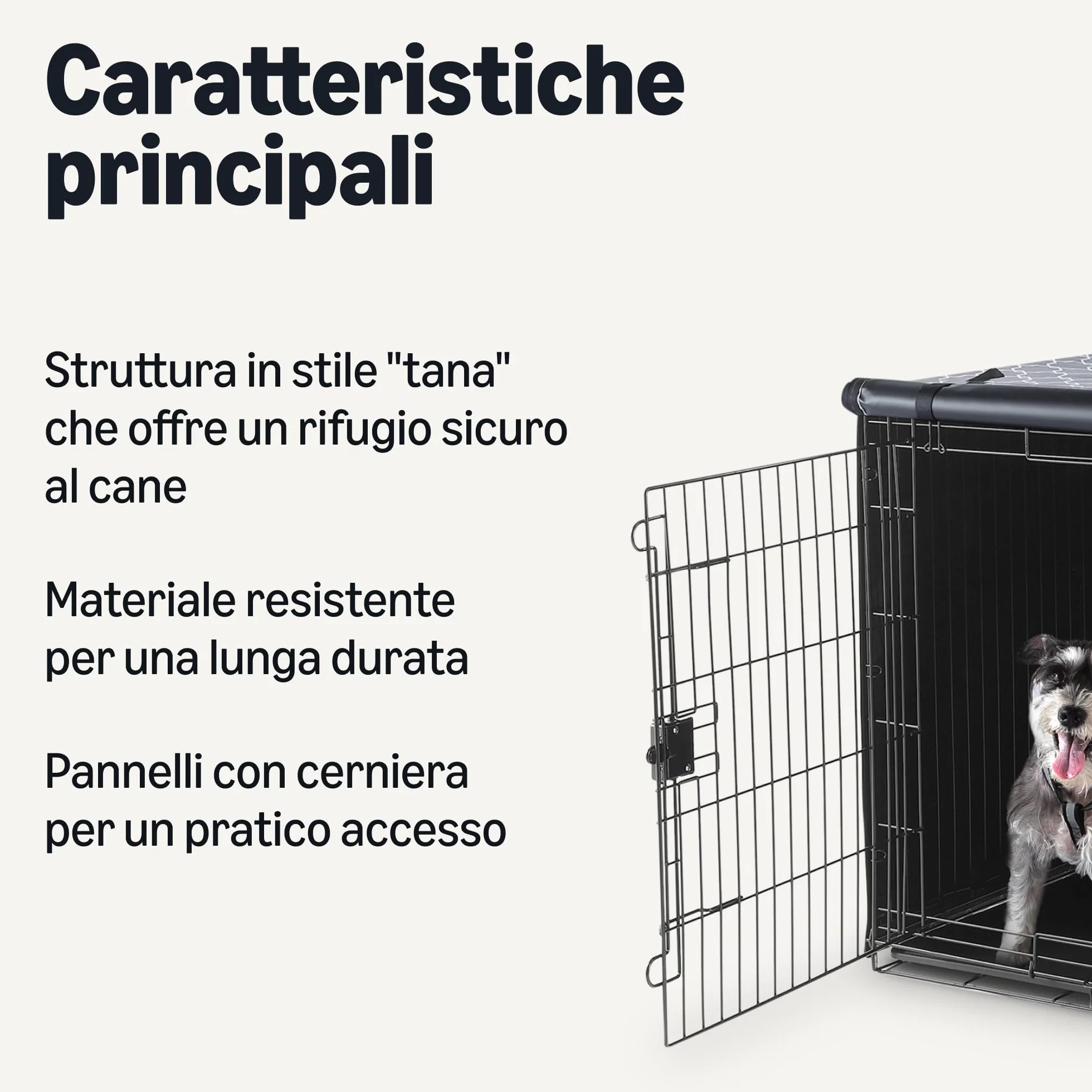 Amazon Basics Copertura per gabbia per cani 121.9 cm Motivo
