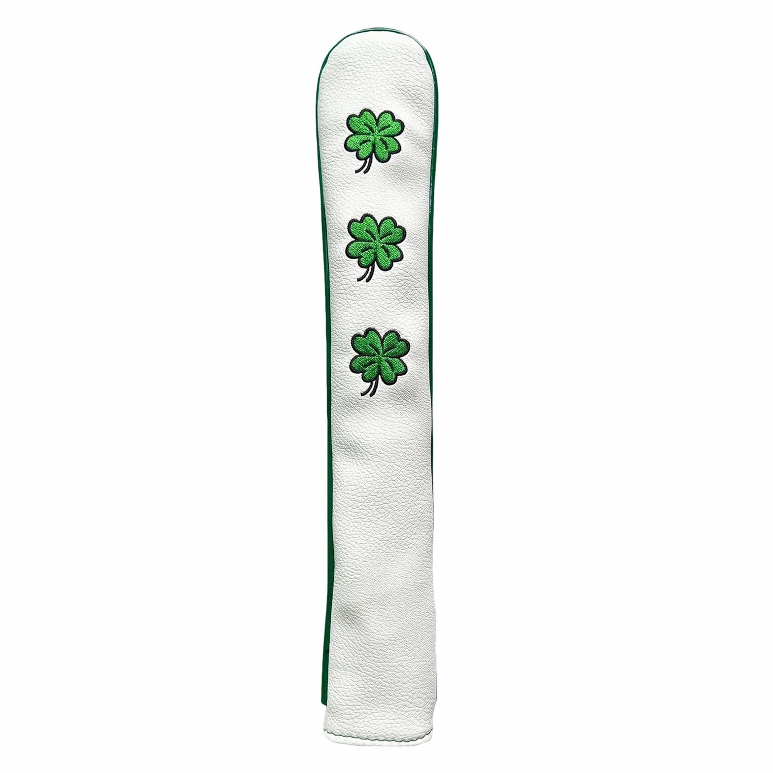 Oshhni Golf Alignment Rod Cover Case Holder 2 Sticks Headcover Golf Training Aid Bianco