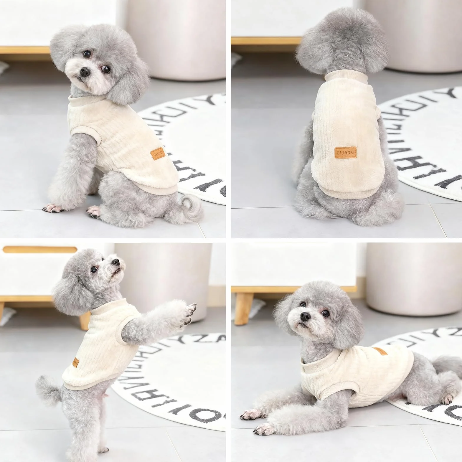 Maglioncino Cane Taglia Piccola Inverno Caldo Morbido Pullover Felpa per Chihuahua Bulldog