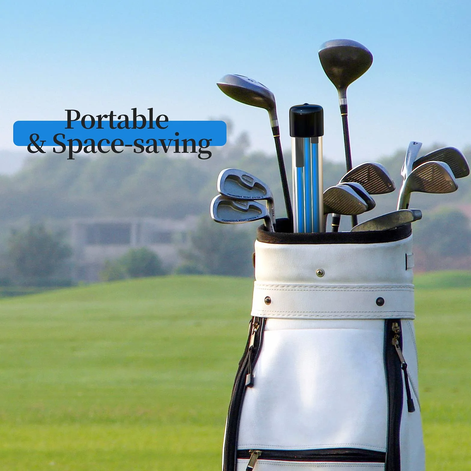 MoKo Bastone Indicatore Golf 3 PZ, Bastoni da Pratica Golf a Tre-Pieghe, Attrezzatura Allenamento