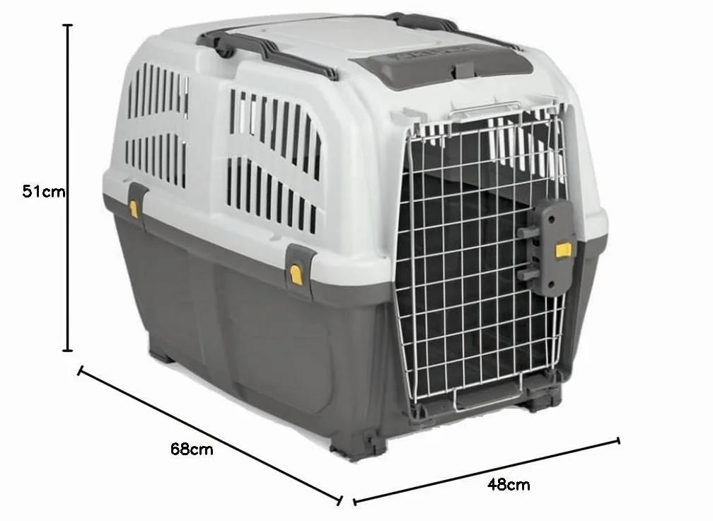 Leopet MPS SKUDO 4 IATA Trasporto per cani conforme alle norme per il trasporto aereo 68 x 48 x 51 h cm