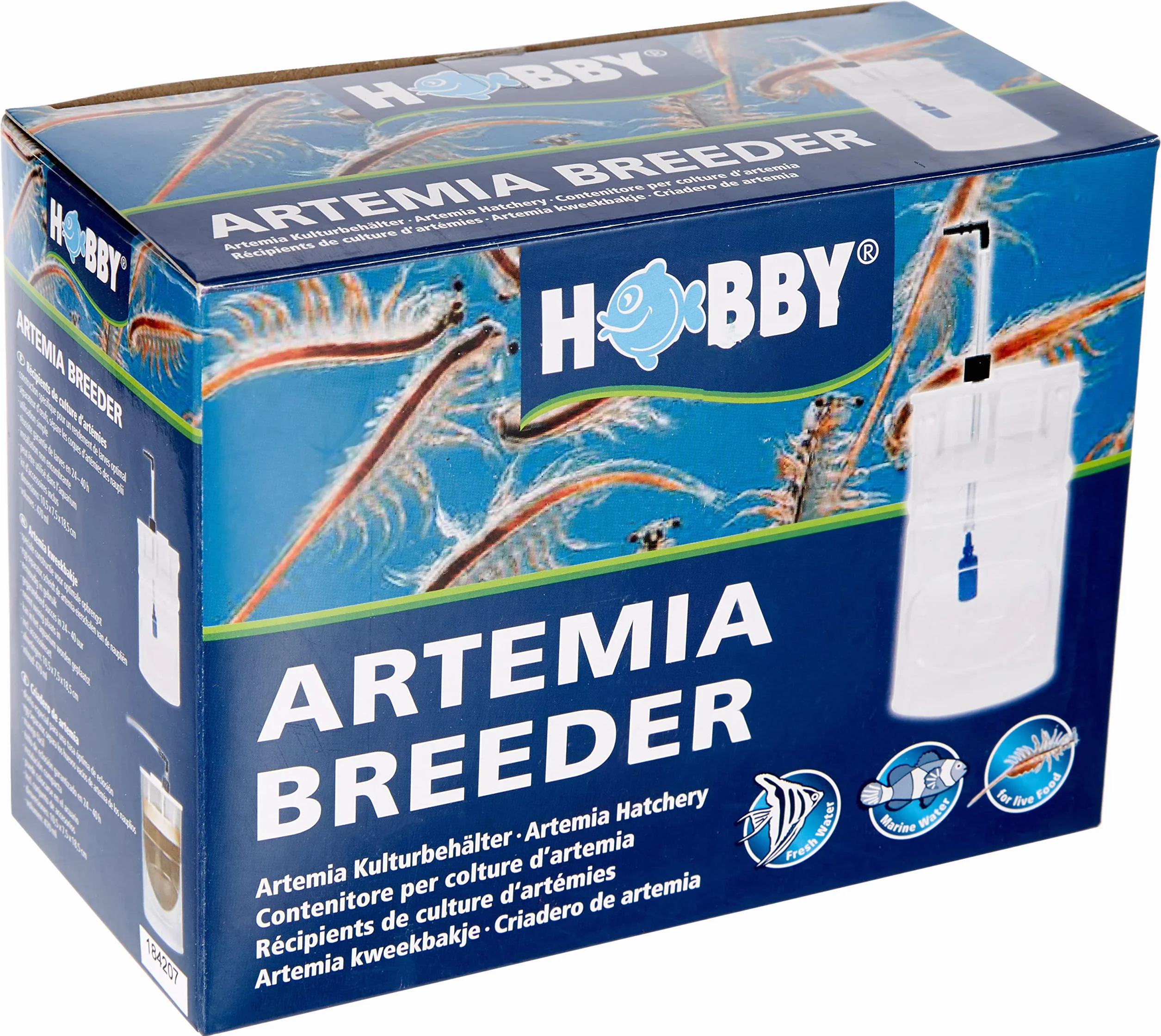 Hobby 21710 Artemia Breeder, contenitore per l'allevamento di uova di Artemia, mangimi per acquari