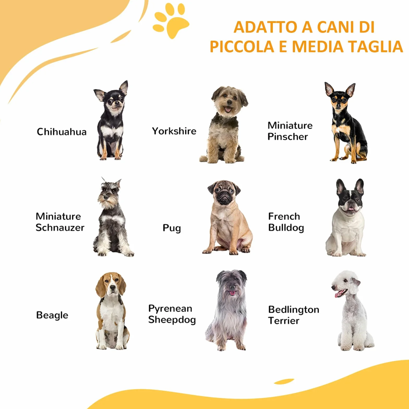 PawHut Cancellino per Cani Estensibile con Chiusura Automatica, Acciaio e PA, 74-80x76 cm, Bianco
