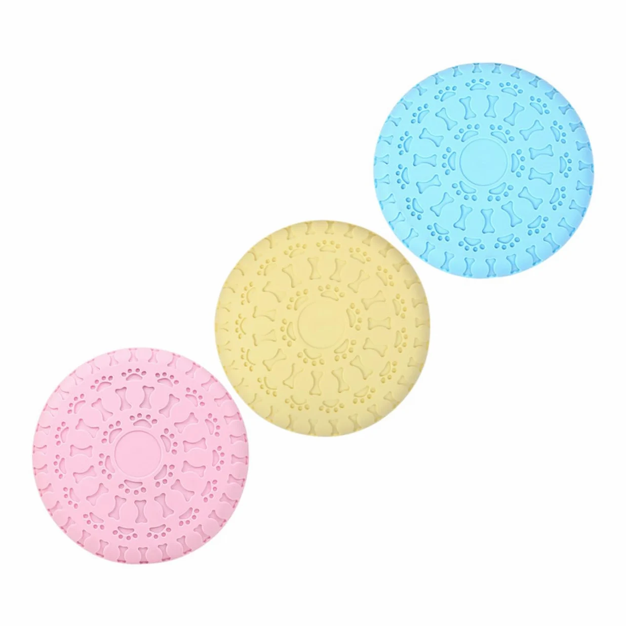 3pezzi Giocattolo Interattivo Disco Per Cani Giocattolo Da Masticare Per Cani Per Per Sicuro e Resistente All Usura Materiale Tpr