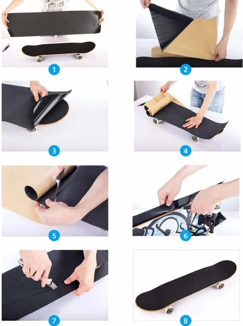 COSOOS Nastro Antiscivolo per Skateboard 115 x 27 cm Impermeabile