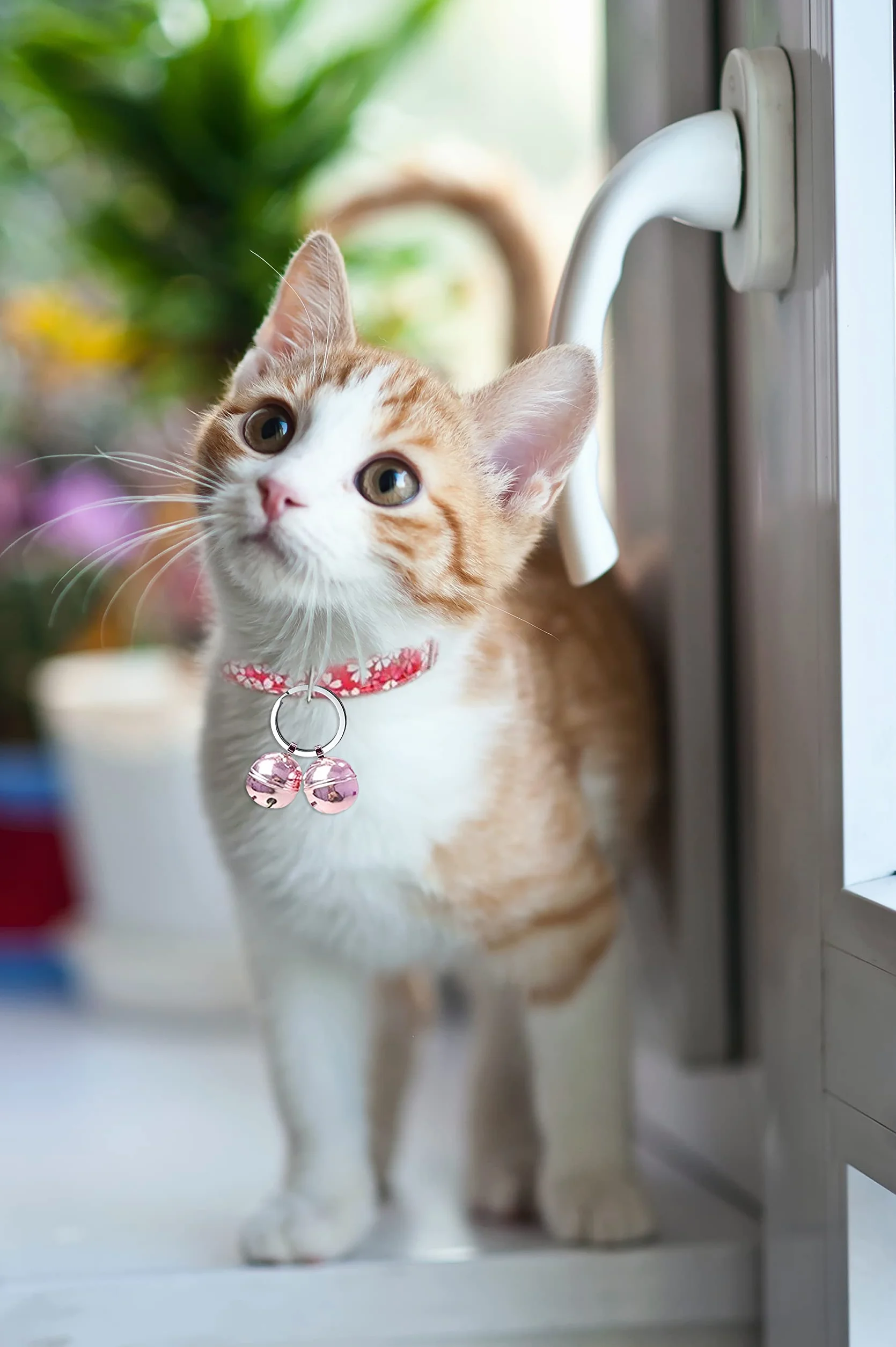 Cat & Dog Collar Bell Pack of 2 Extra Loud Iron Split Ring Lobster Clip