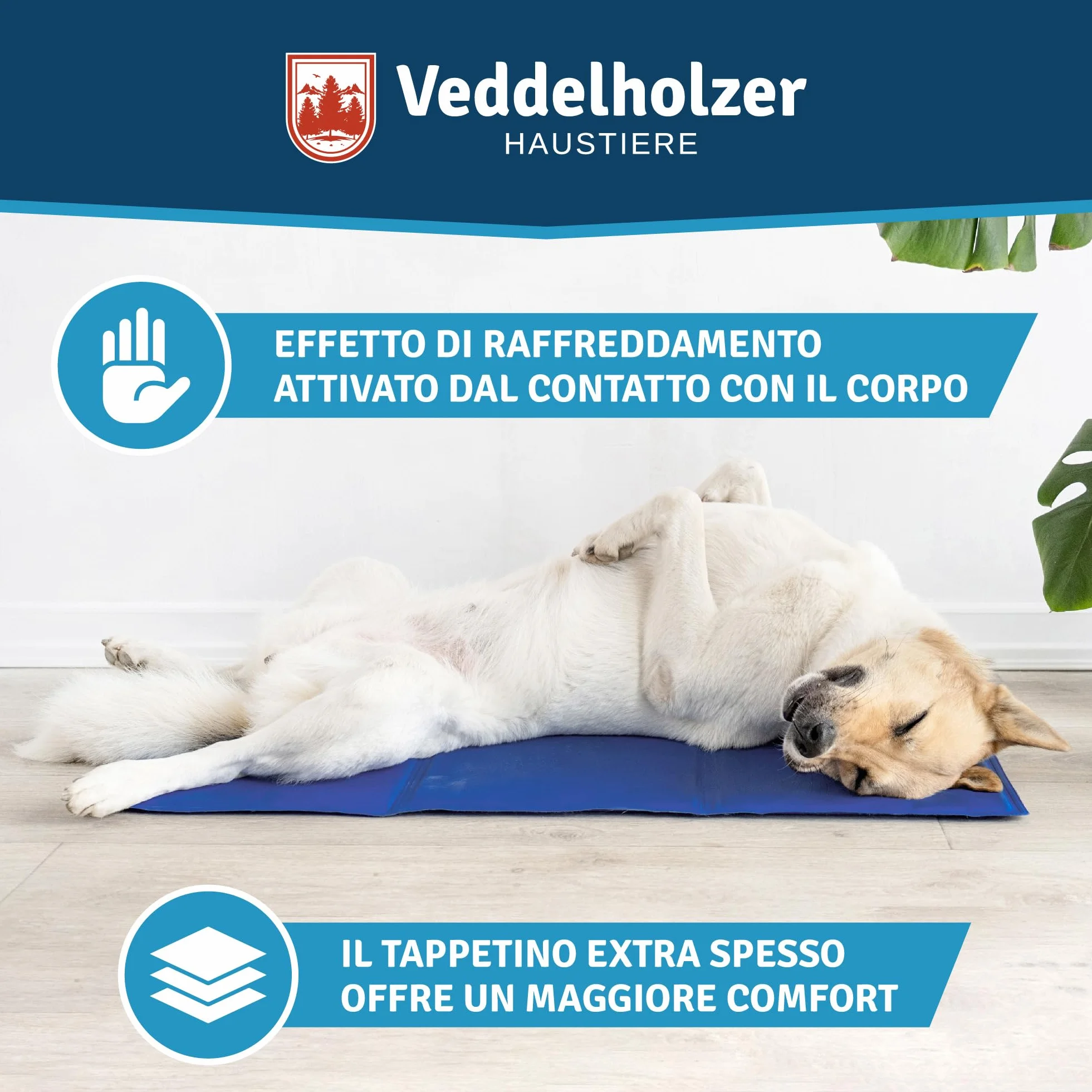 Veddelholzer Tappetino refrigerante auto-raffreddante senza elettricità per estate viaggi