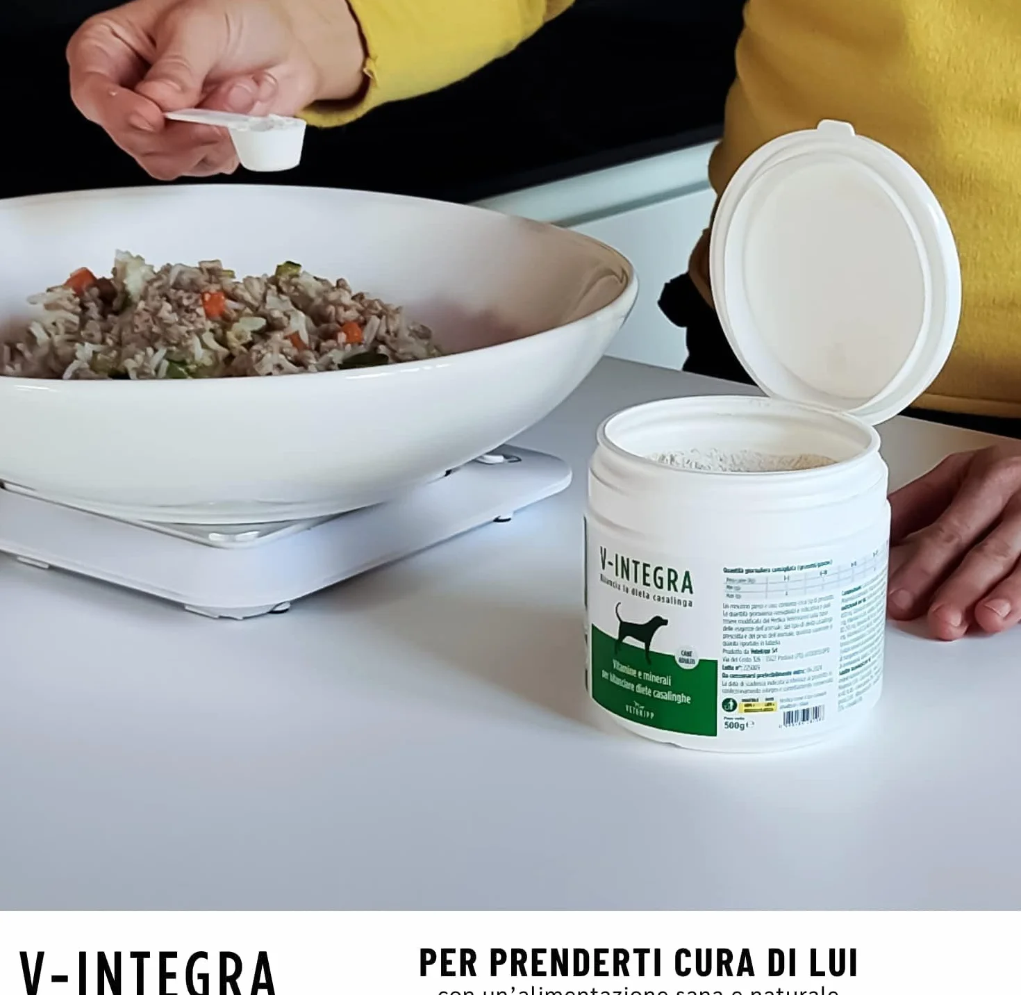 V-INTEGRA Cane Adulto 500g Integratore Completo Ricco di Vitamine e Minerali per Dieta Casalinga e BARF