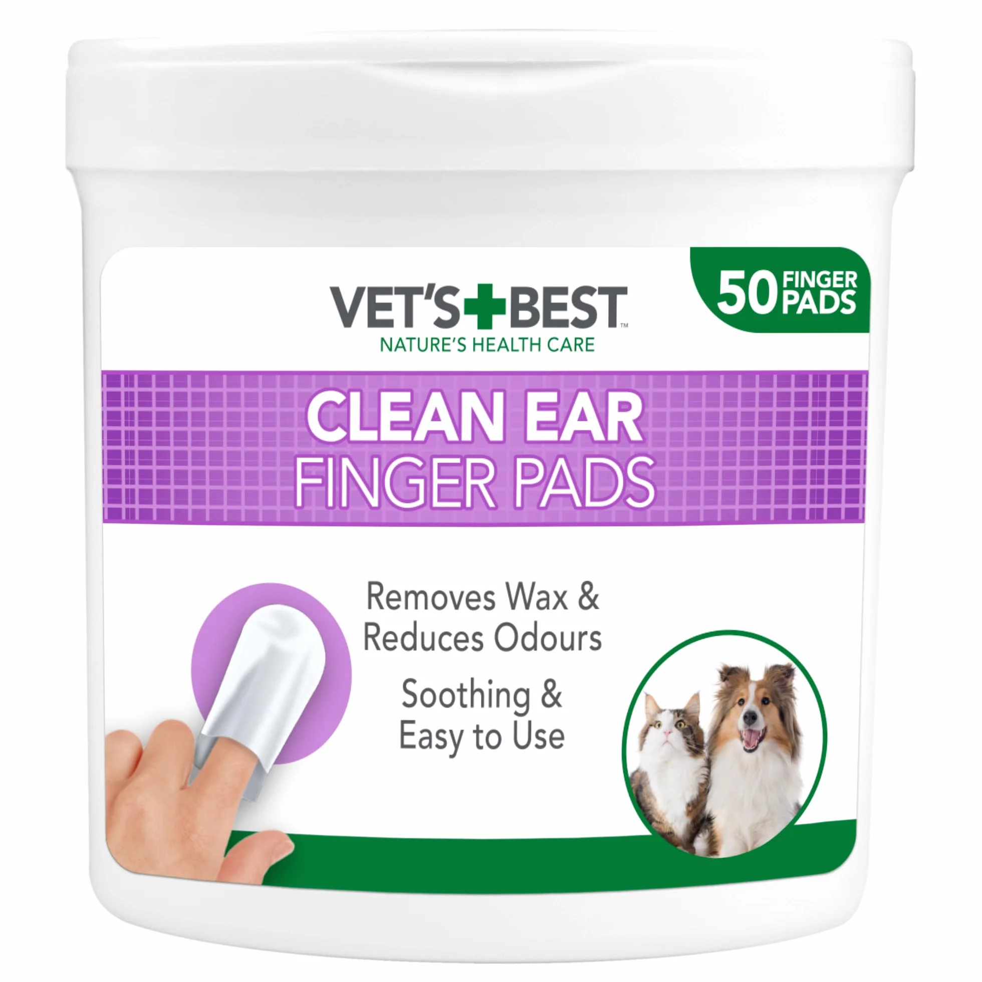 Vet's Best Salviettine Pulizia Orecchie per Cani - 50 Pezzi