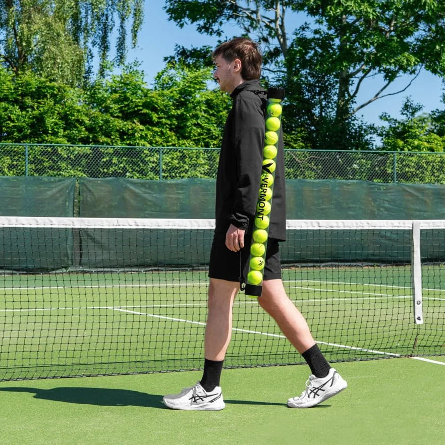 Vermont Tubo Palline Da Tennis per Allenamento - Raccogli 15 Palline Contemporaneamente | Attrezzatura Tennis