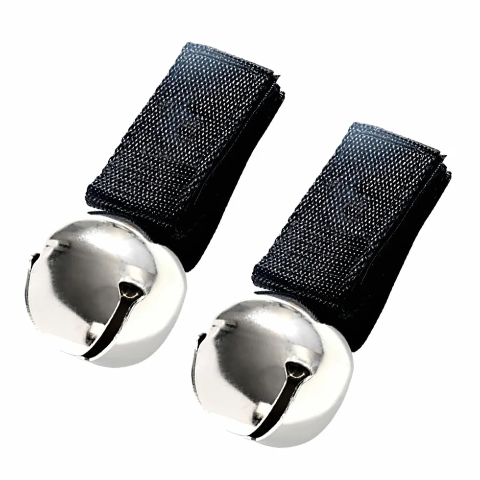 Campanello per Orso, 2 Pezzi Campane Anti Orso per Escursionismo con Silenziatore Magnetico, Campana per Collare di Cani in Metallo per Campeggio Sopravvivenza