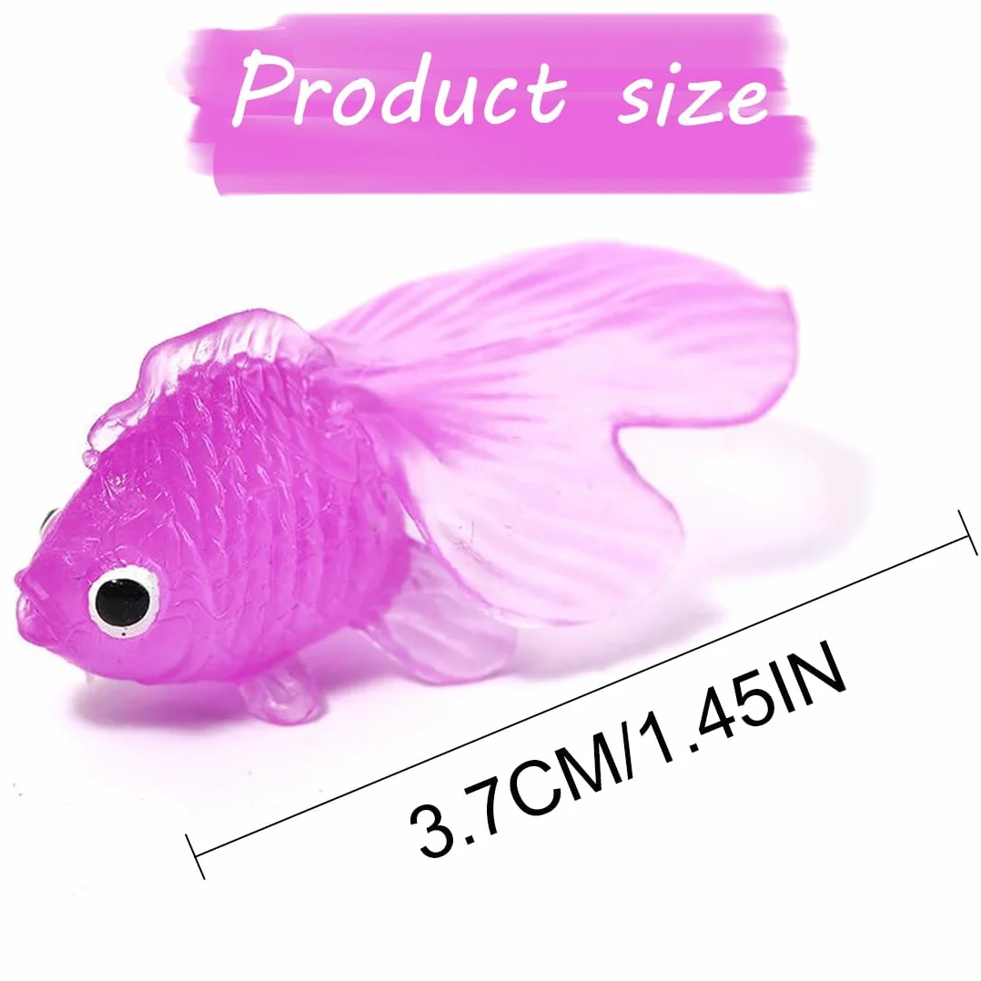 WeddHuis 21 Pesci di Plastica Piccoli Pesci Finti Tropicali Pesce Tropicale Figura in Movimentopesci Galleggianti Può Essere Sospeso non Girato Per la Decorazione di Acquari