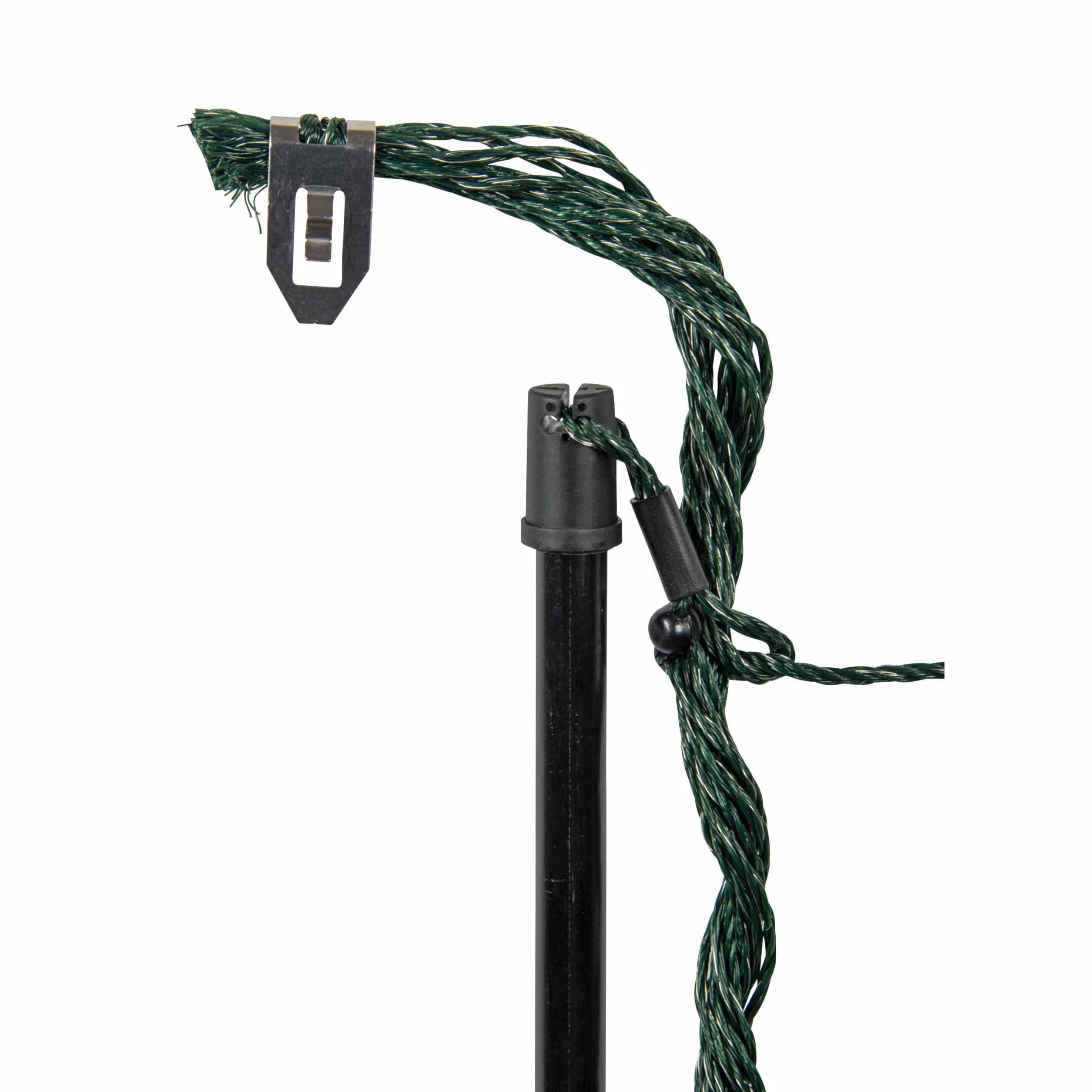 horizont Recinto per cani strongLine 110, 9 pali in fibra di vetro a doppia punta lunghi 25 m, alti 110 cm, tutto senza elettricità, recinto per cani da campeggio