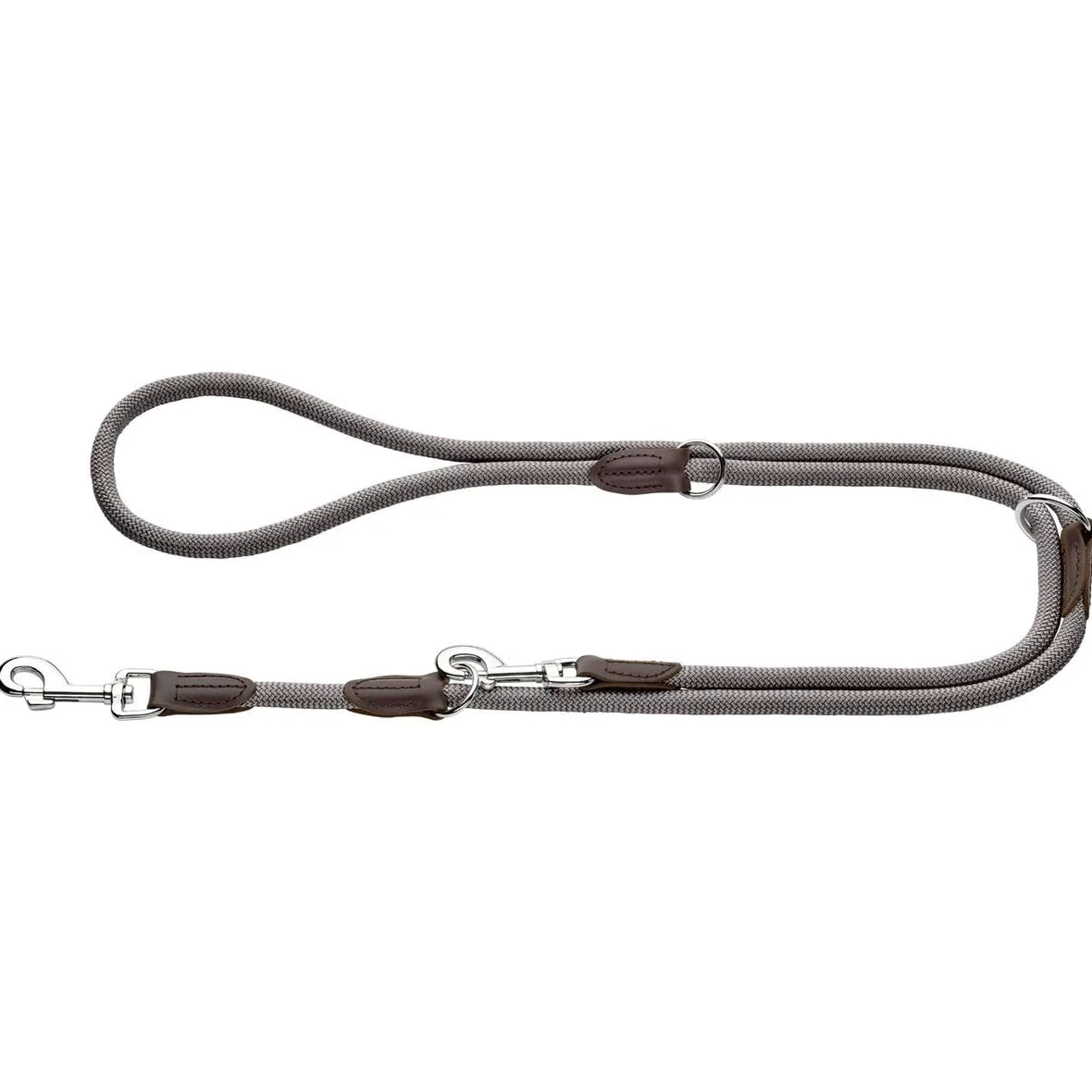 HUNTER Guinzaglio da Passeggio Regolabile Freestyle, 10/200grigio, Corda