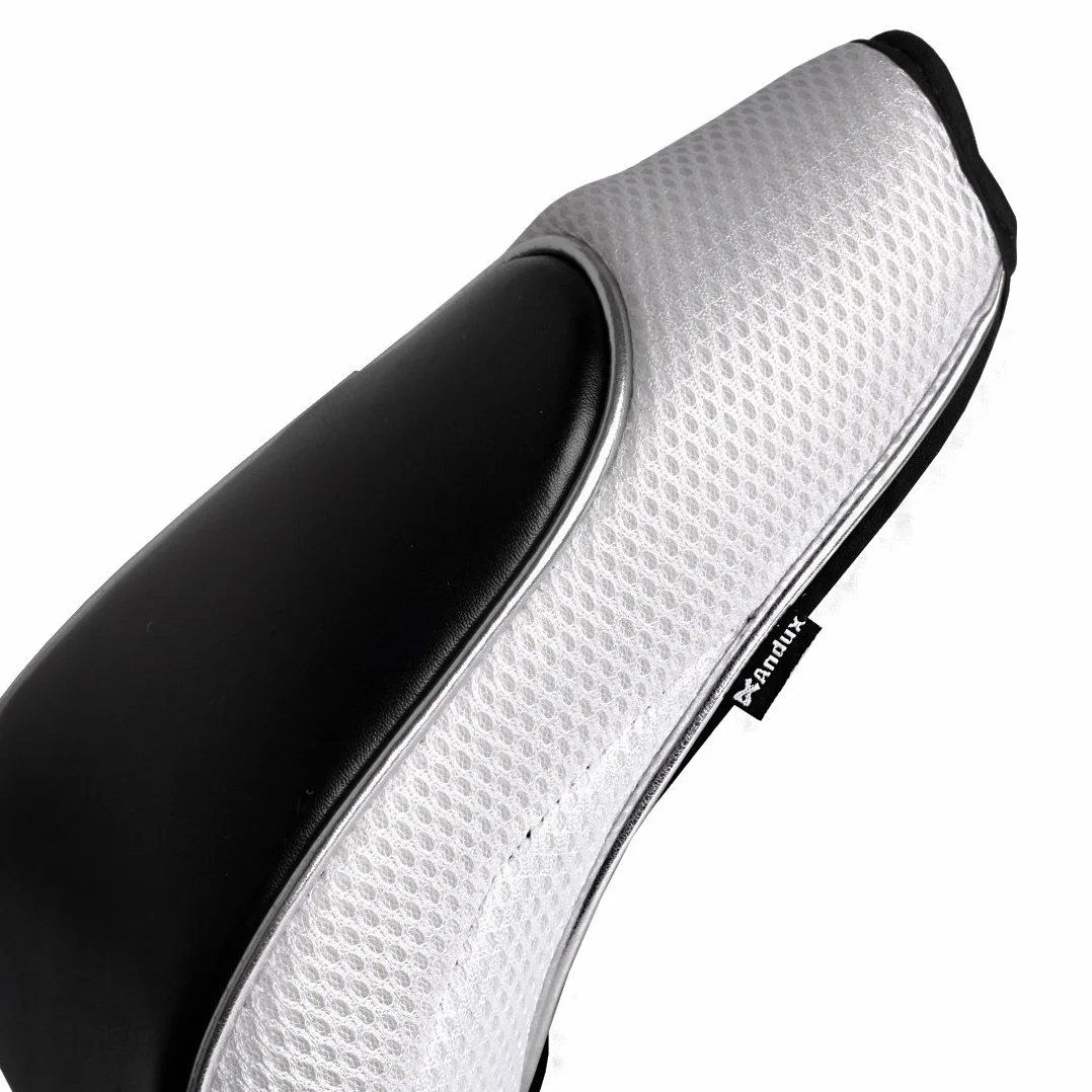 Andux Golf Driver per Legno a Testa Copre con Chiusura a Cerniera per Driver 460cc Set di 3 (MT/MG16 Nero/Bianco)