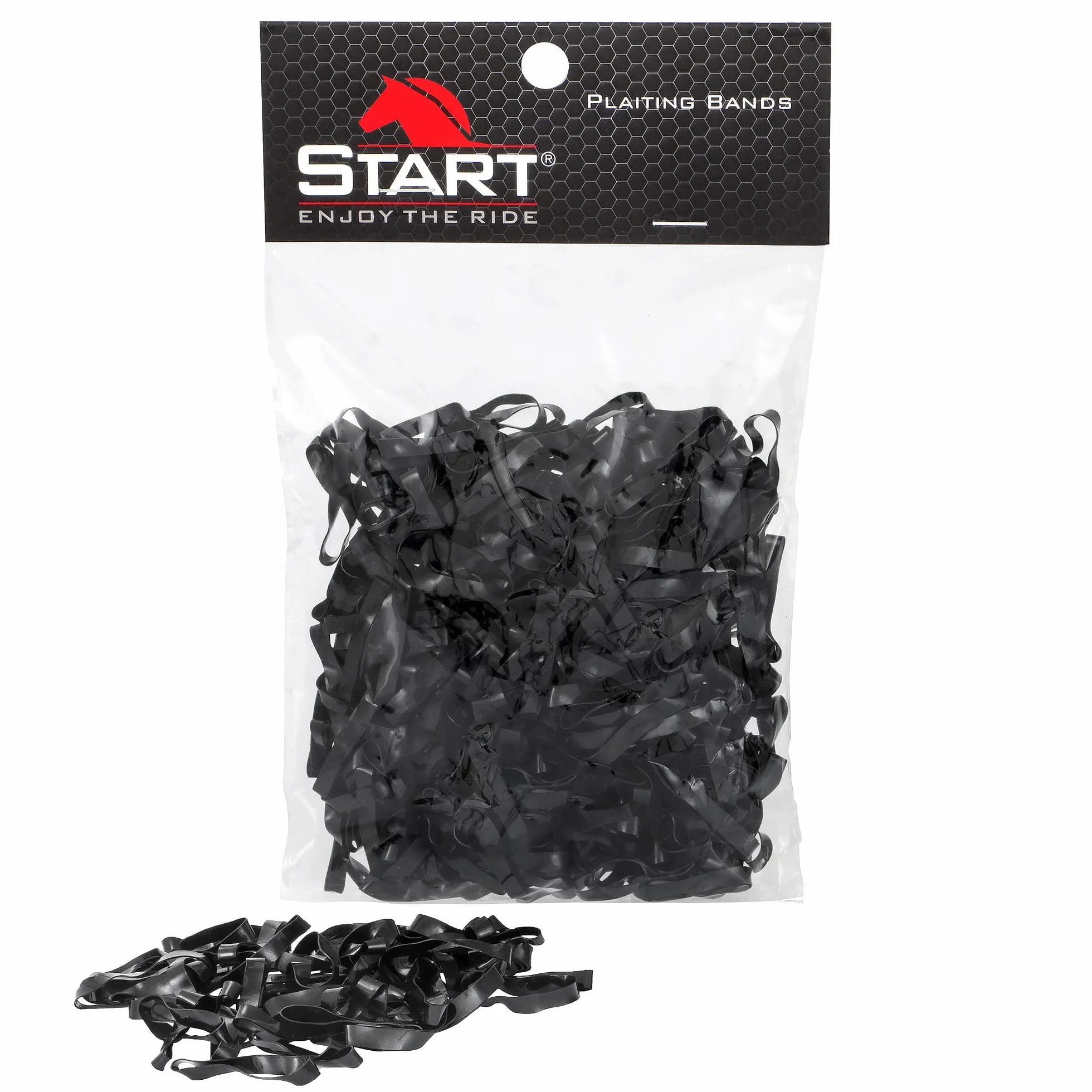 Start Elastici in Silicone per Criniera Cavallo – Set 500 pz - Morbidi, Resistenti, Delicati sul Pelo per Trecce Perfette (Nero)