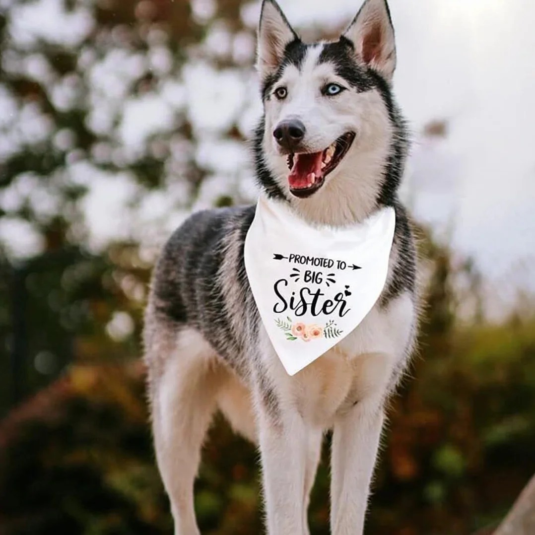 Bandana cane bianco matrimonio pet fiore triangolo sciarpa cane accessorio